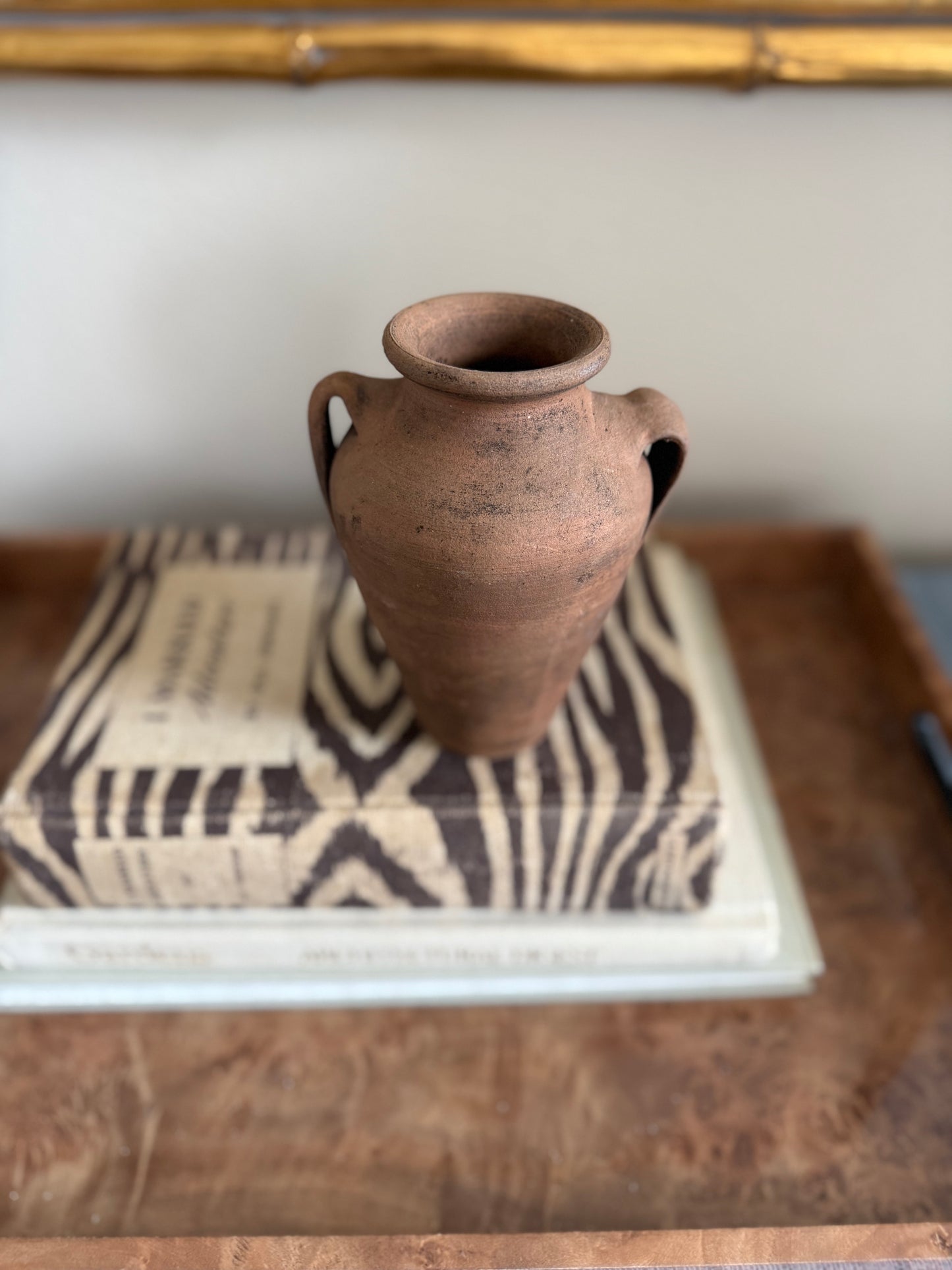 Terracotta mini vase