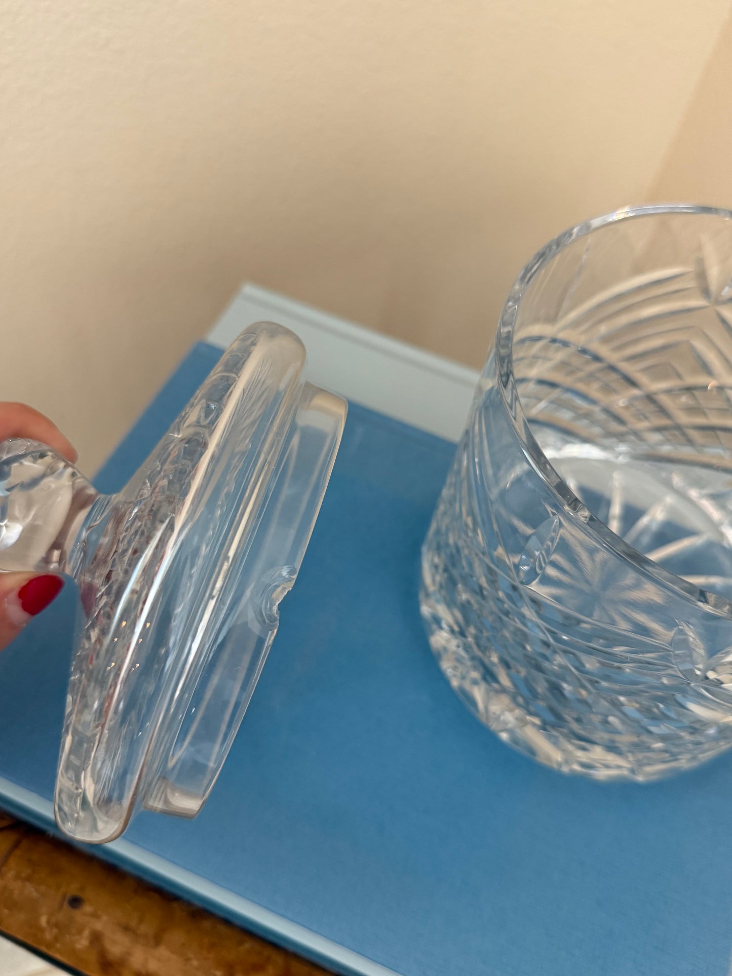 Crystal biscuit jar