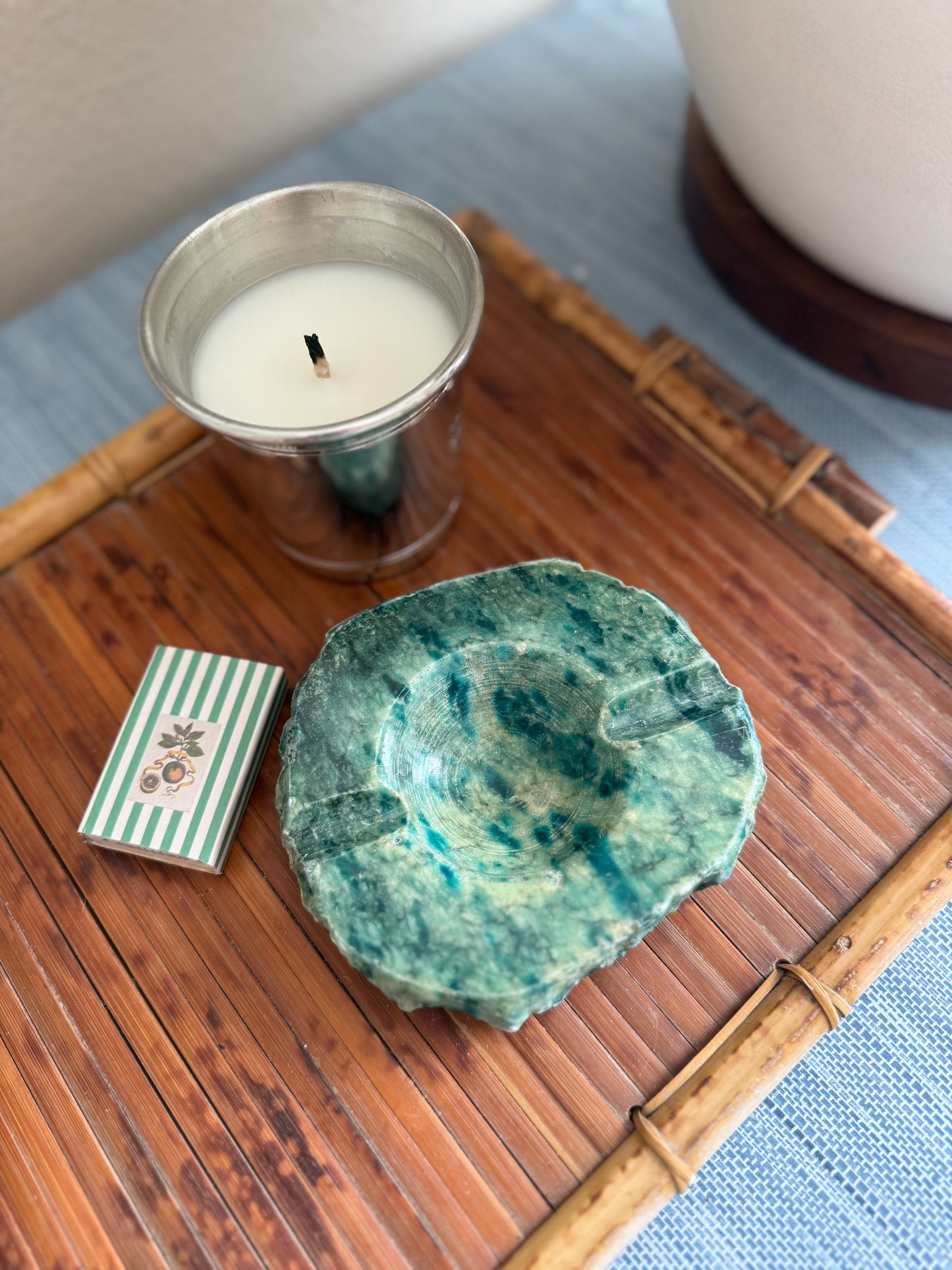 Vintage Italian alabaster ashtray