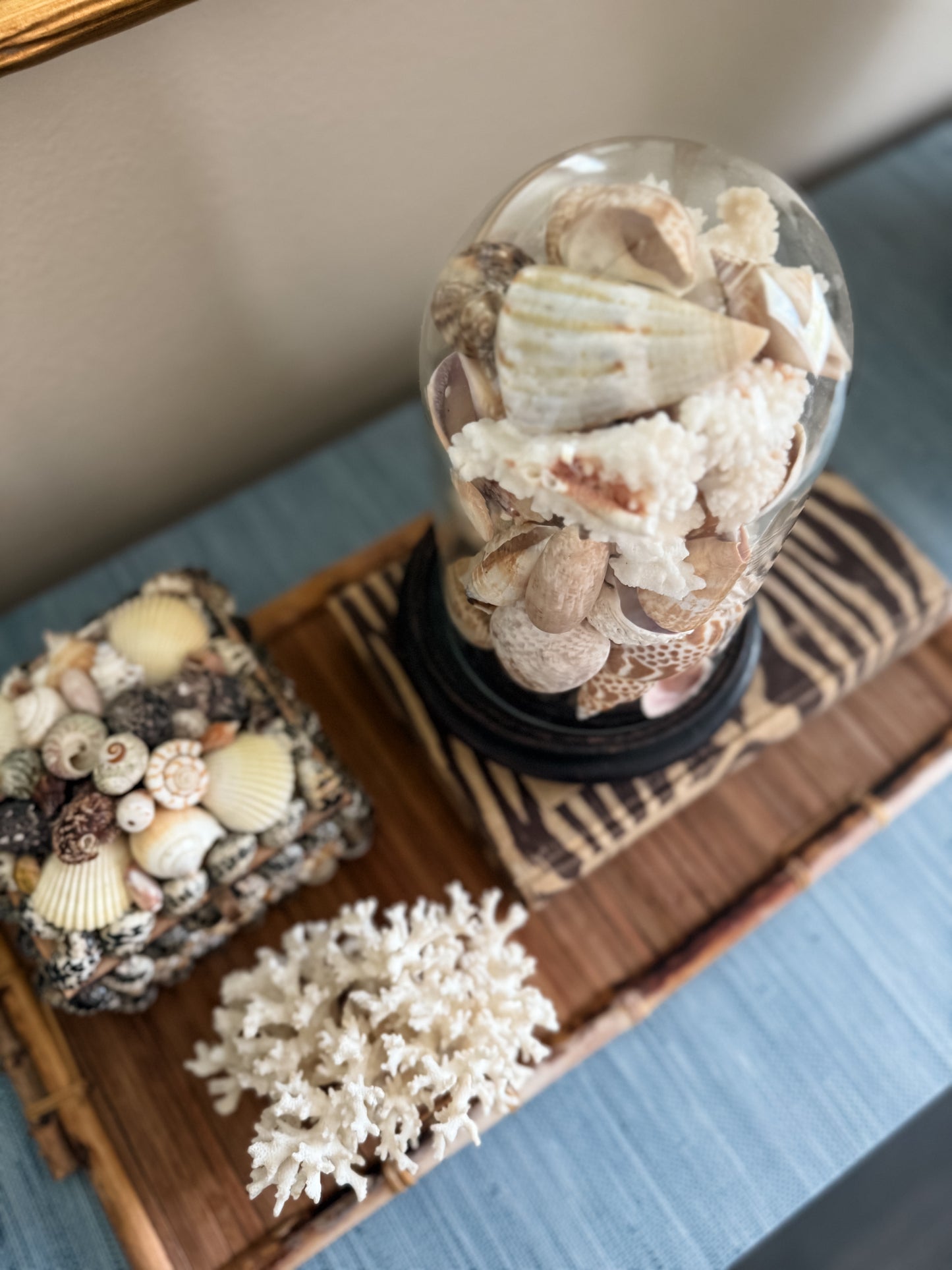 Vintage cloche with shells
