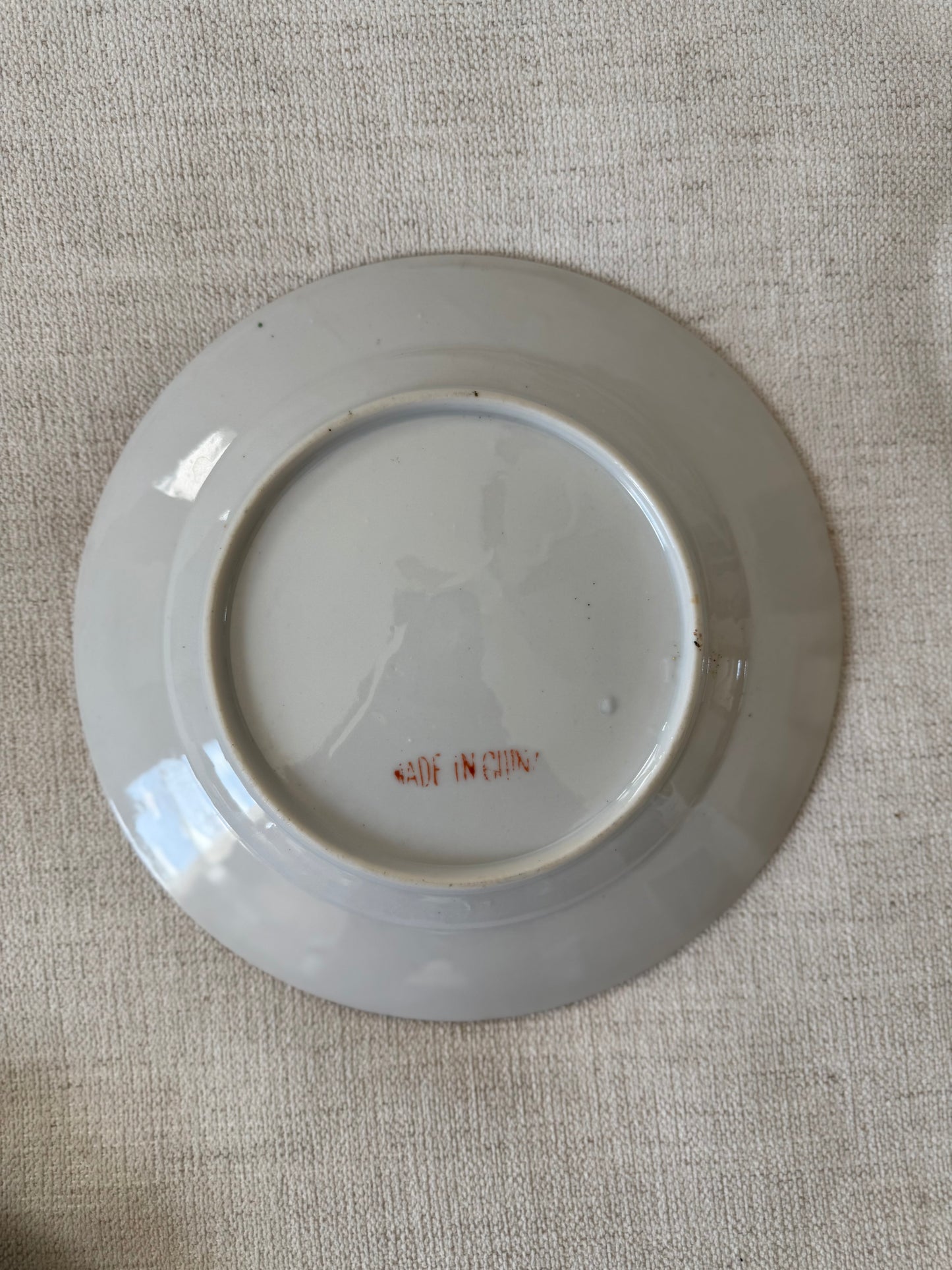 Pair of Vintage Rose Canton Plate
