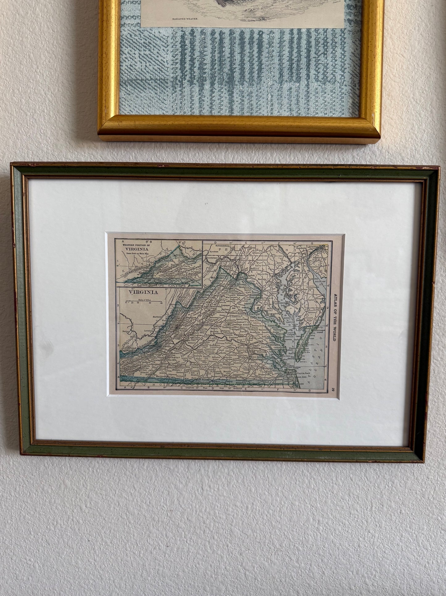 Antique Virginia map