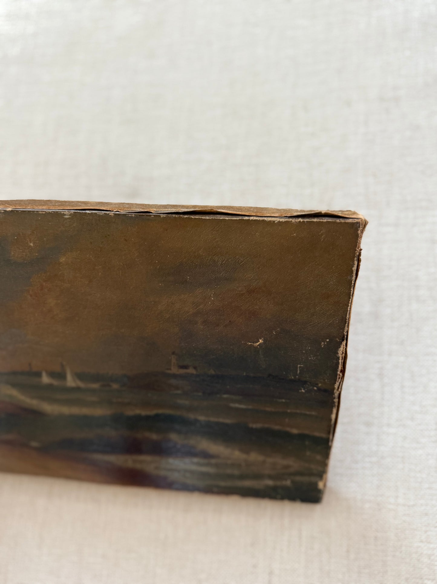 Antique coastal painting
