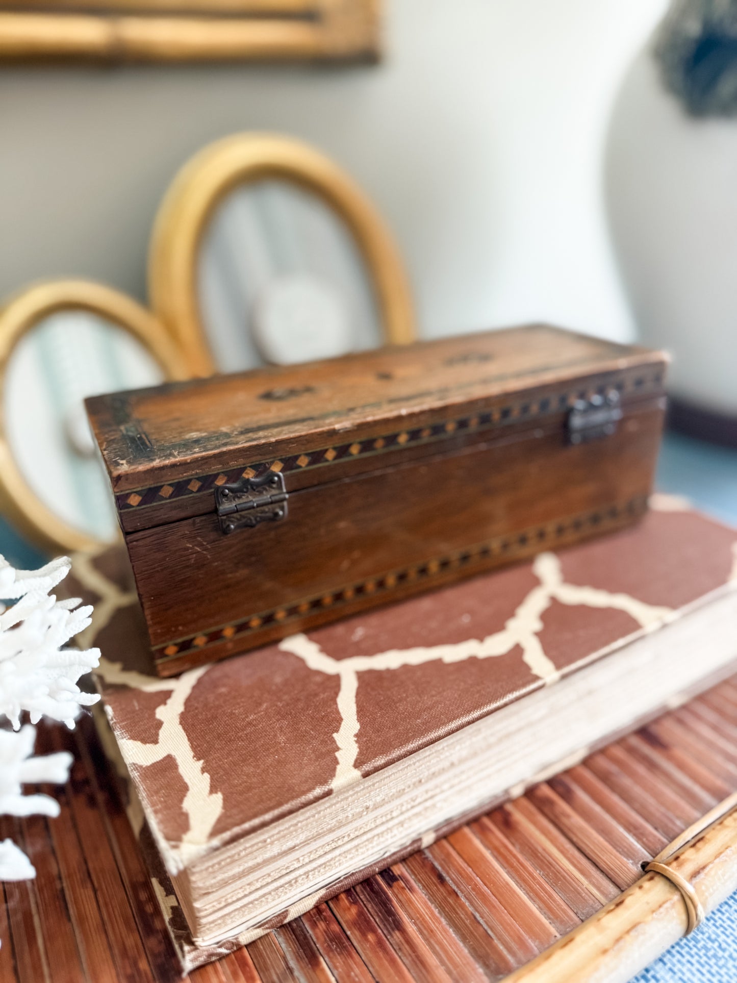Antique wooden box