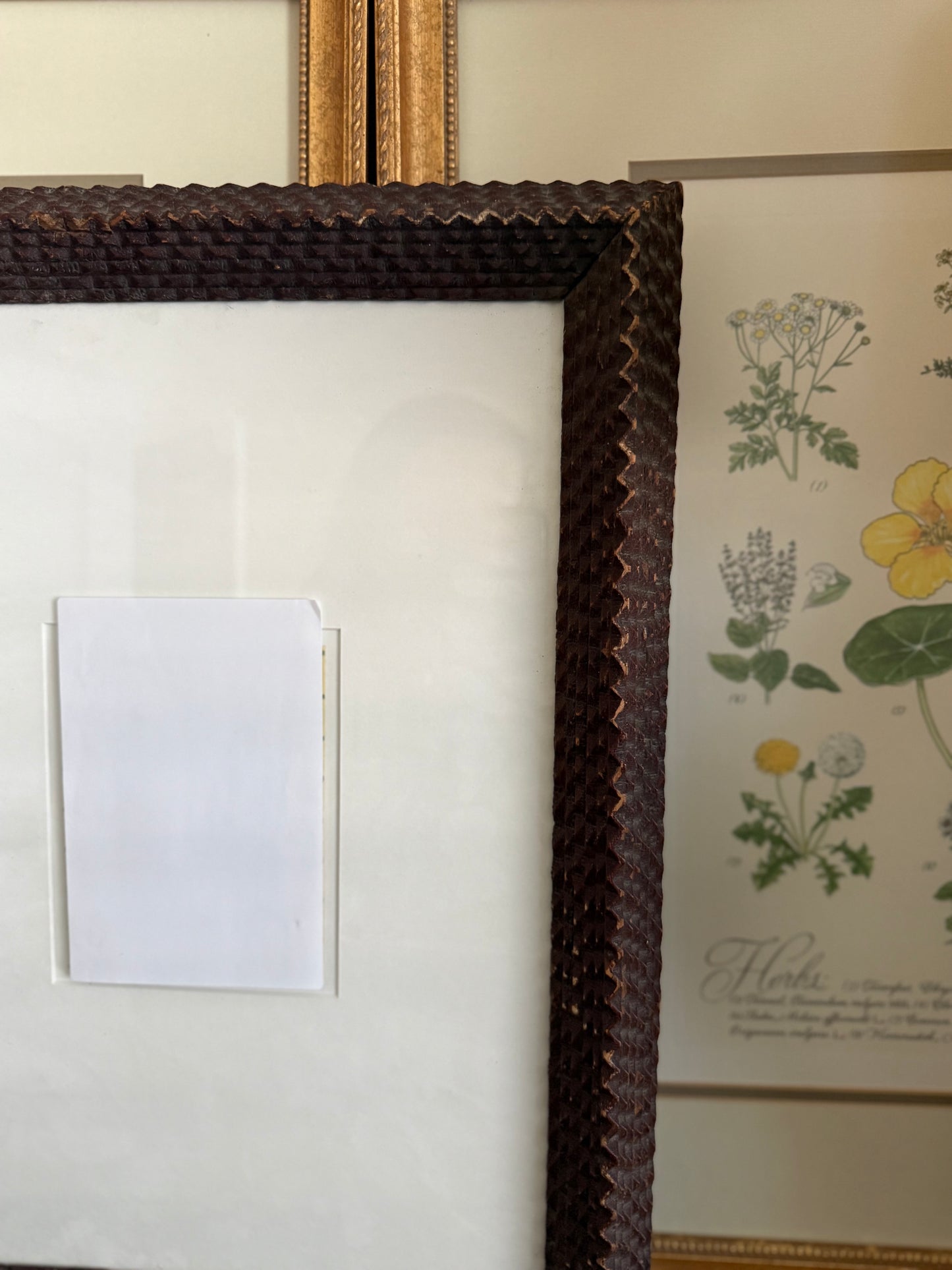 Tramp art frame