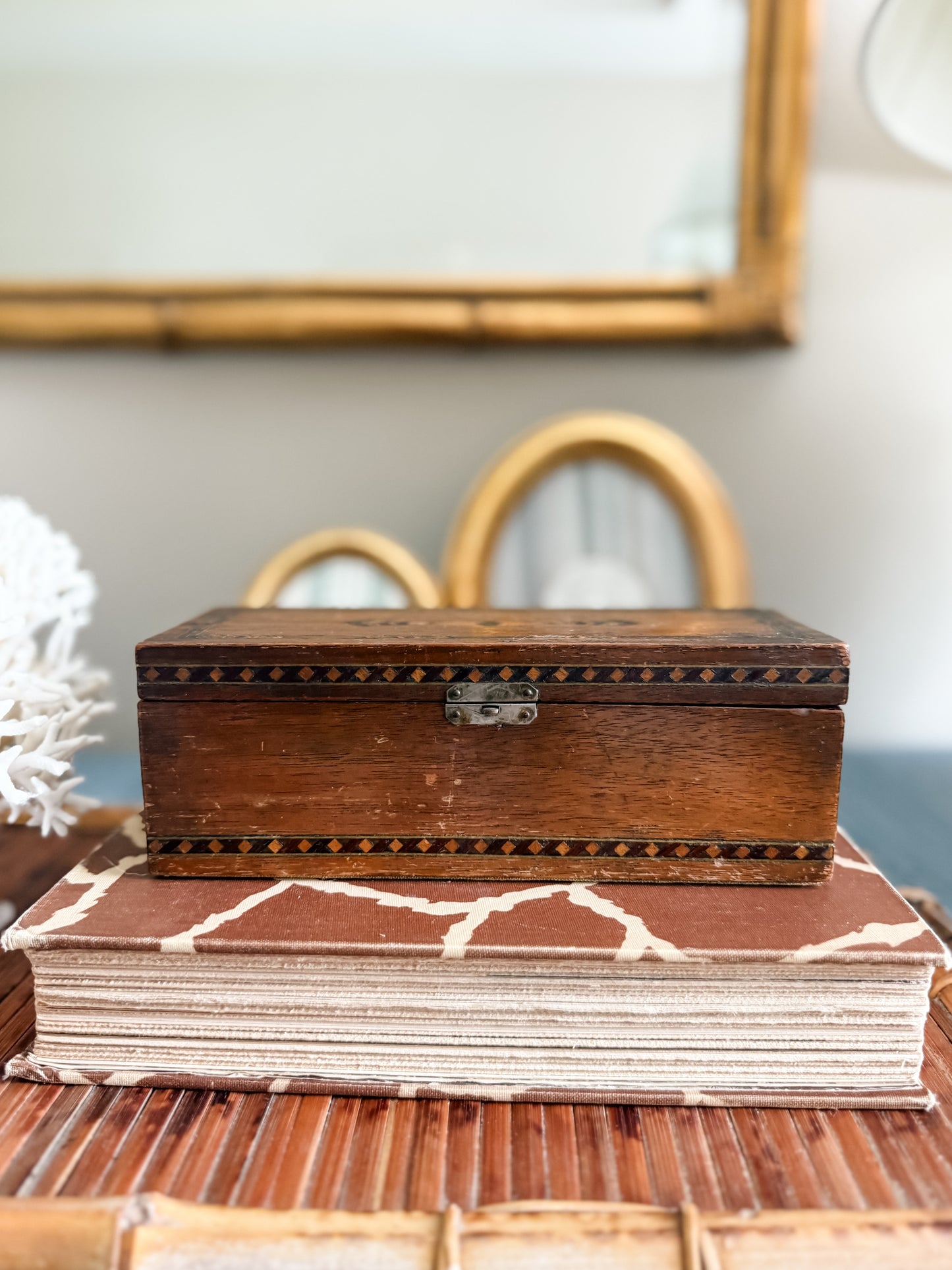 Antique wooden box