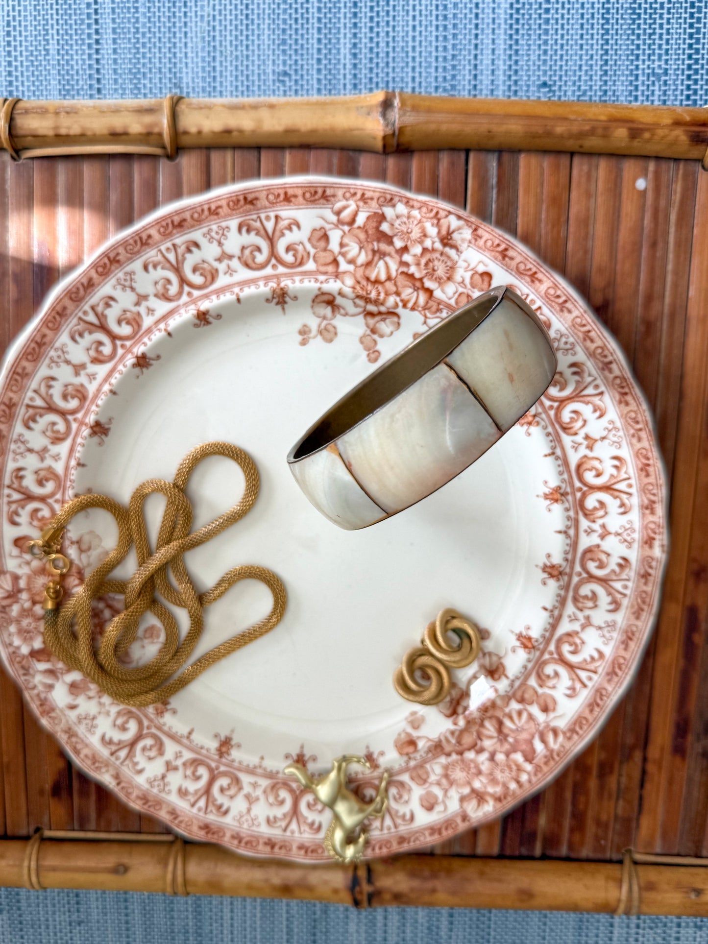 Vintage mother of pearl bangle