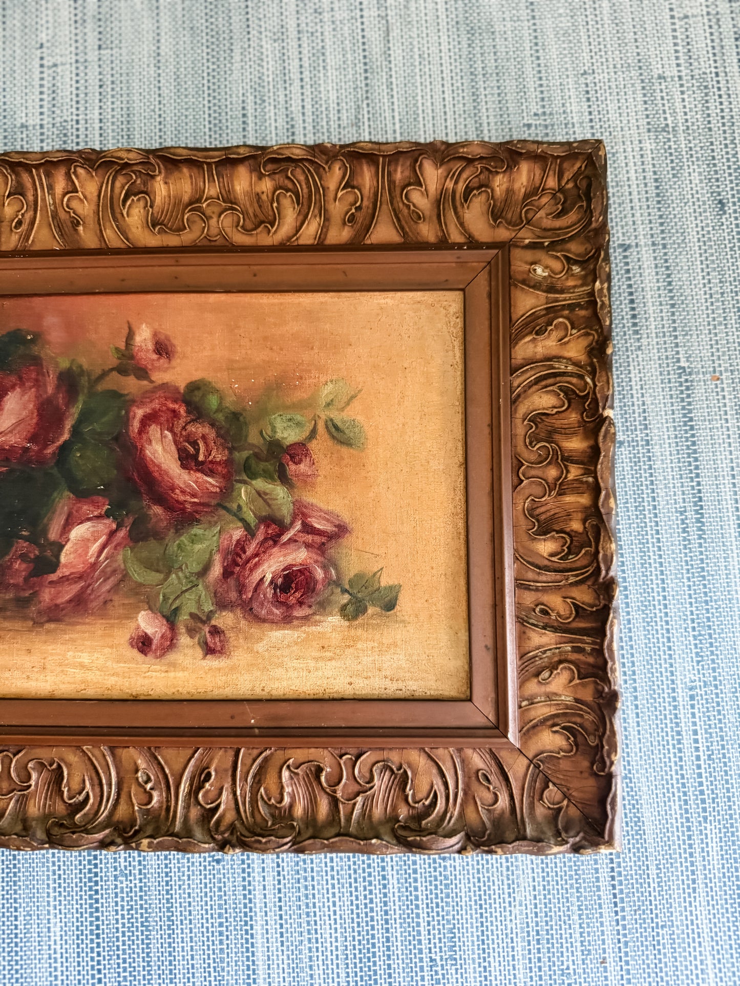 Antique floral painting