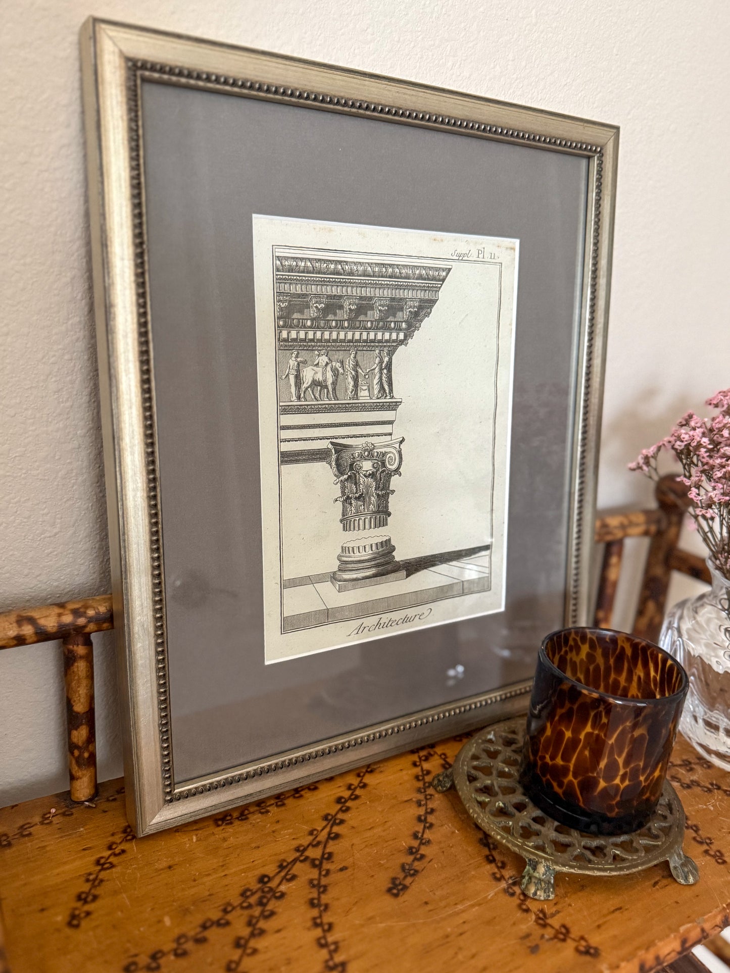 Antique architectural engravings