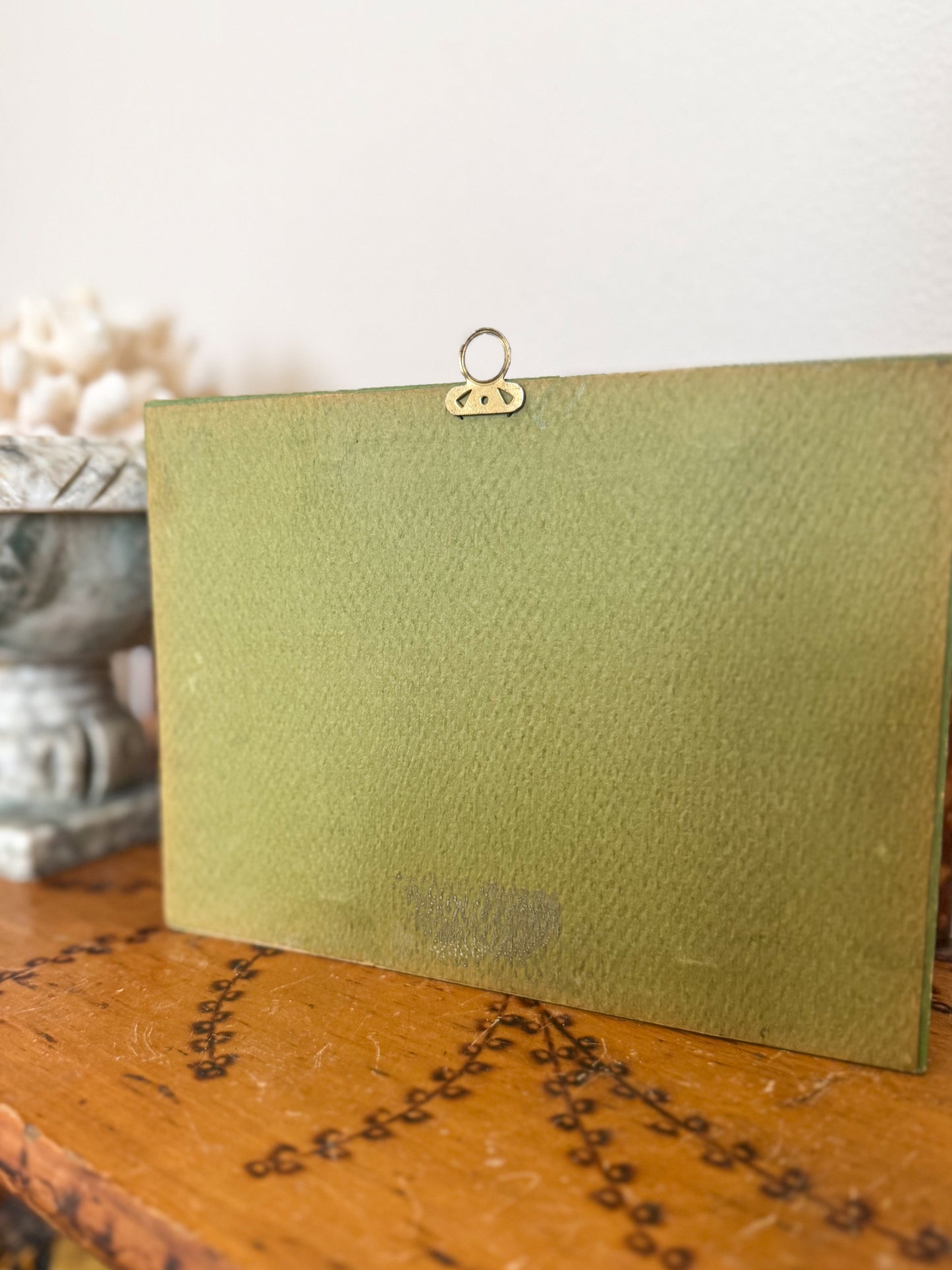 Vintage lighthouse oil painting