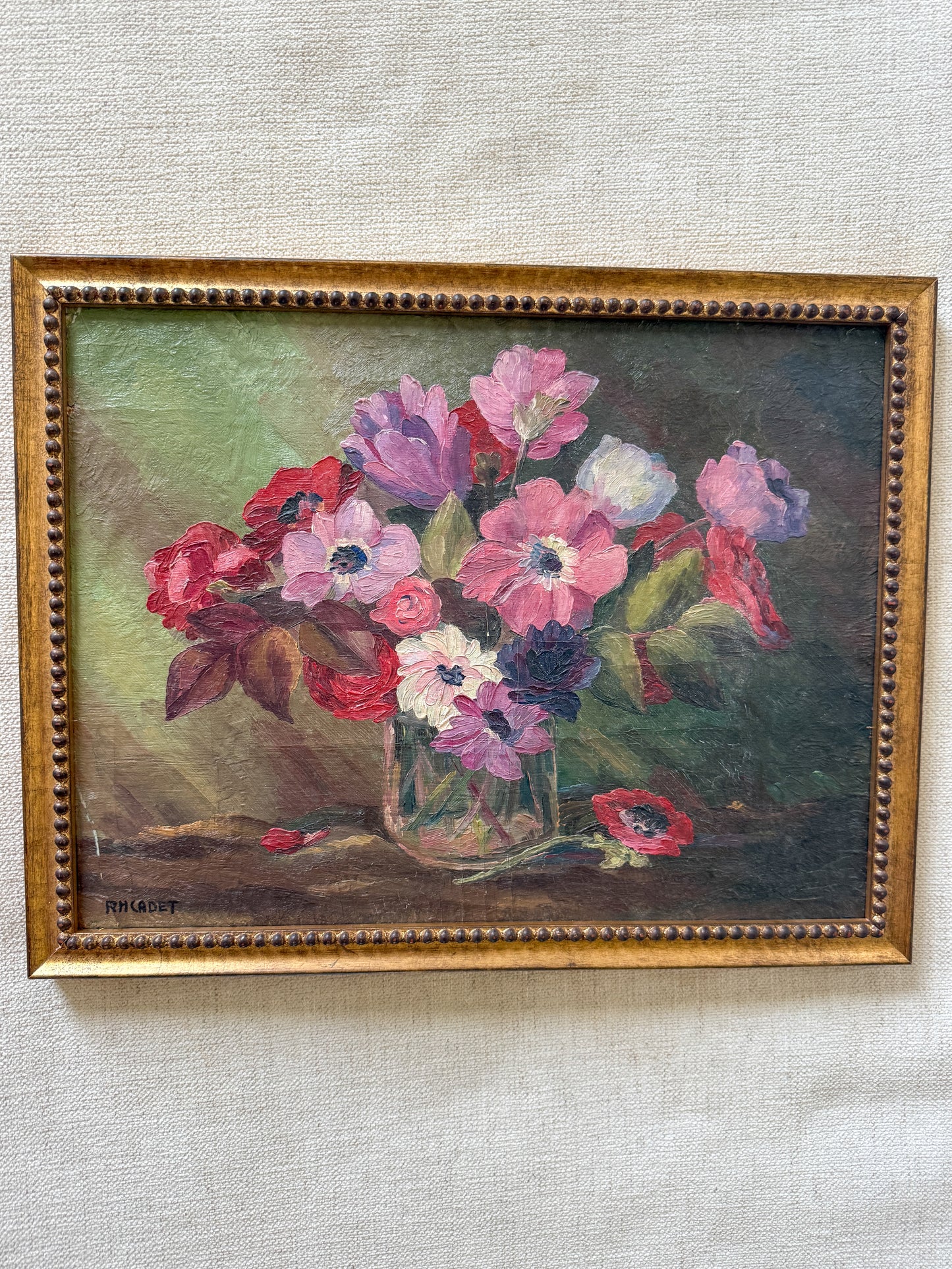 Floral still life painting