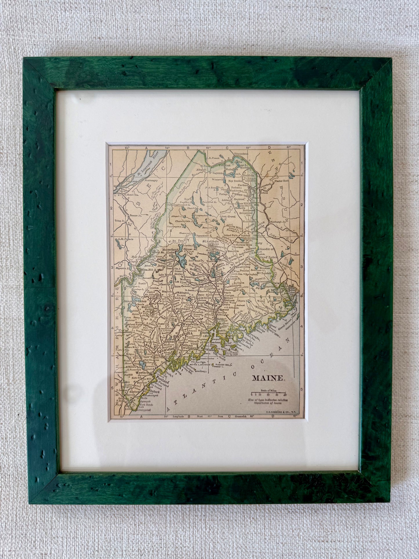 Antique Maine map