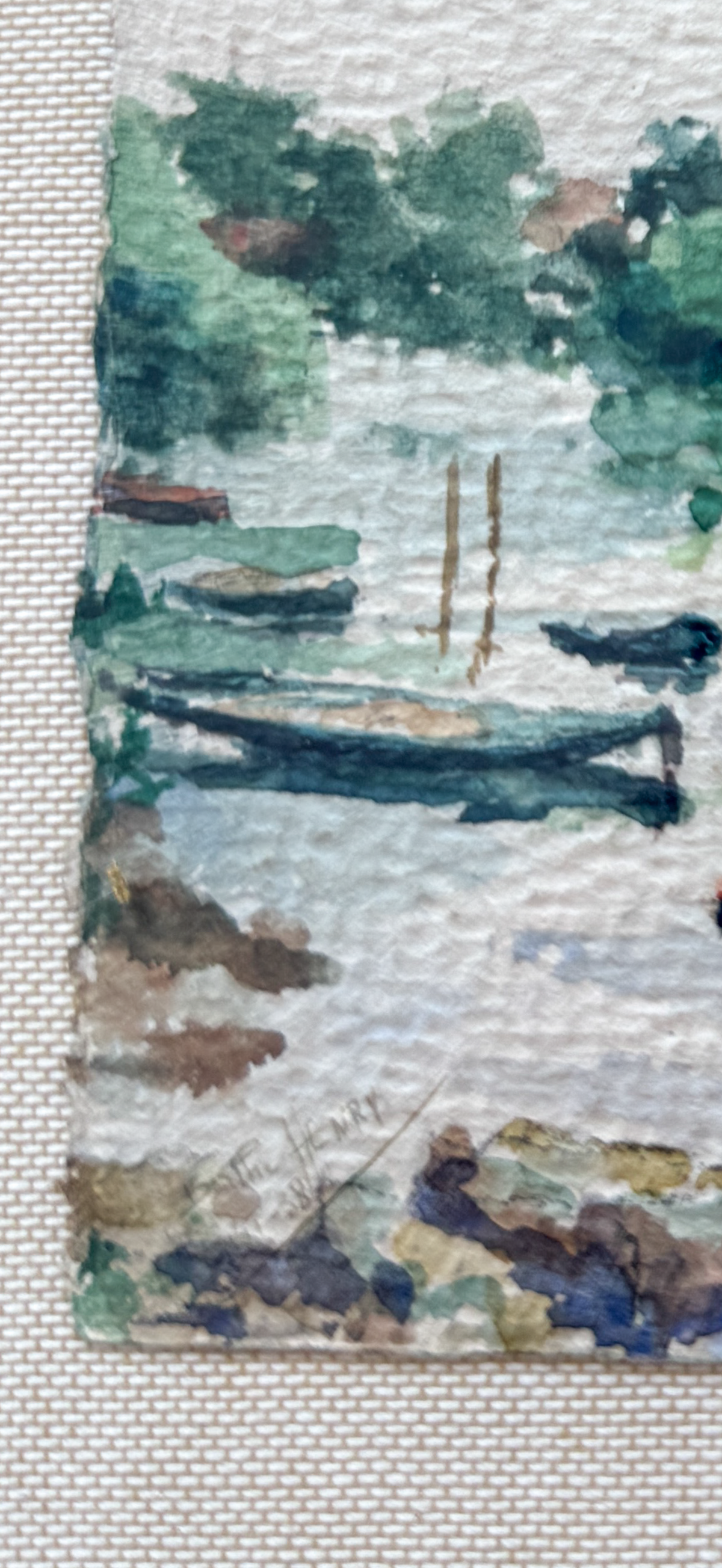 French watercolor painting