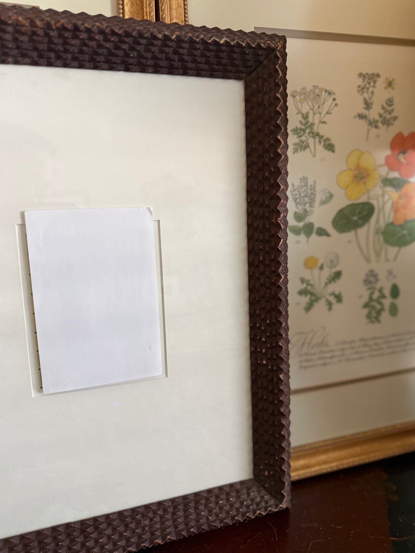 Tramp art frame