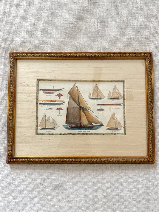 19th century ship engraving
