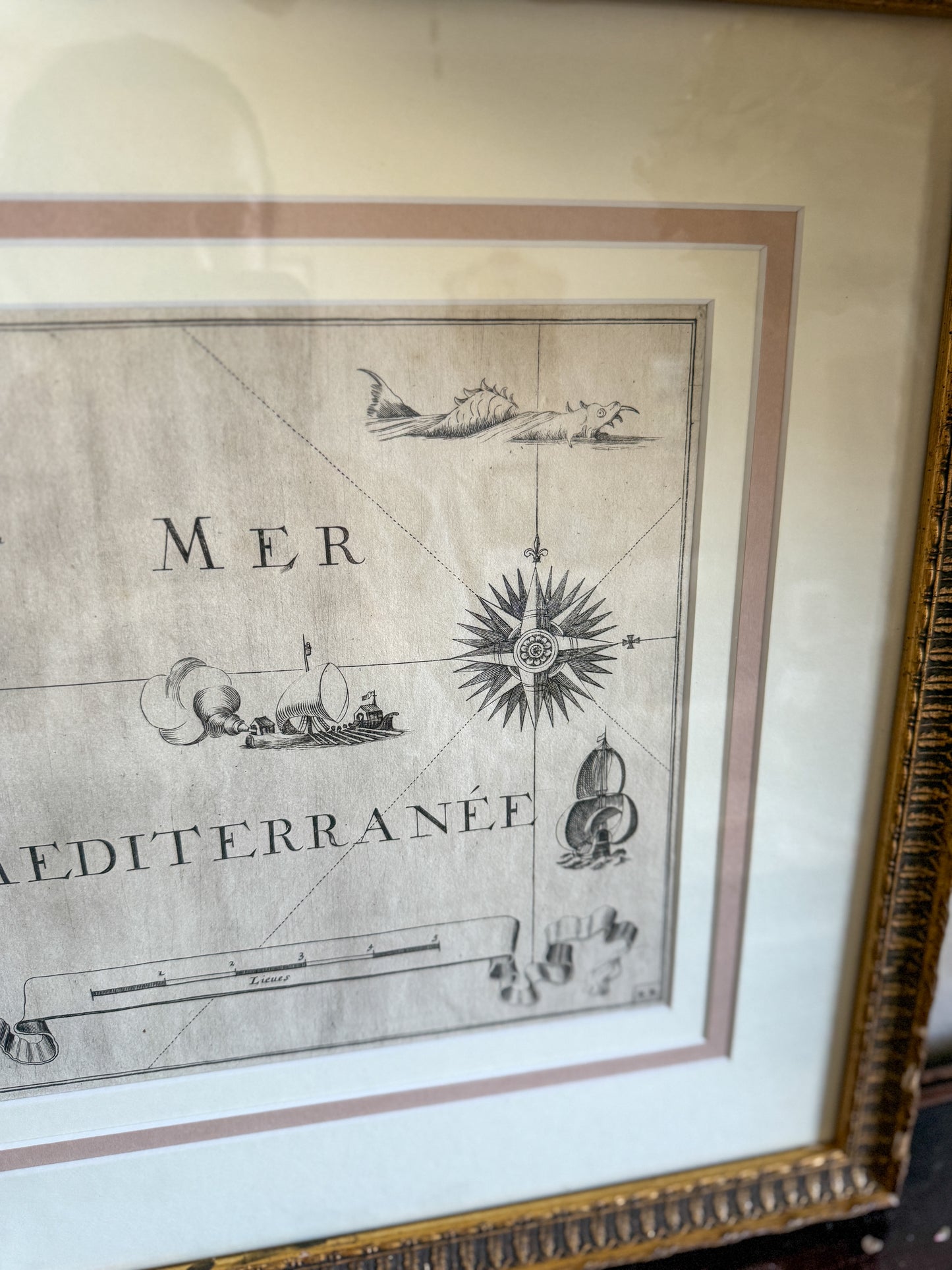 17th century French Mediterranean map