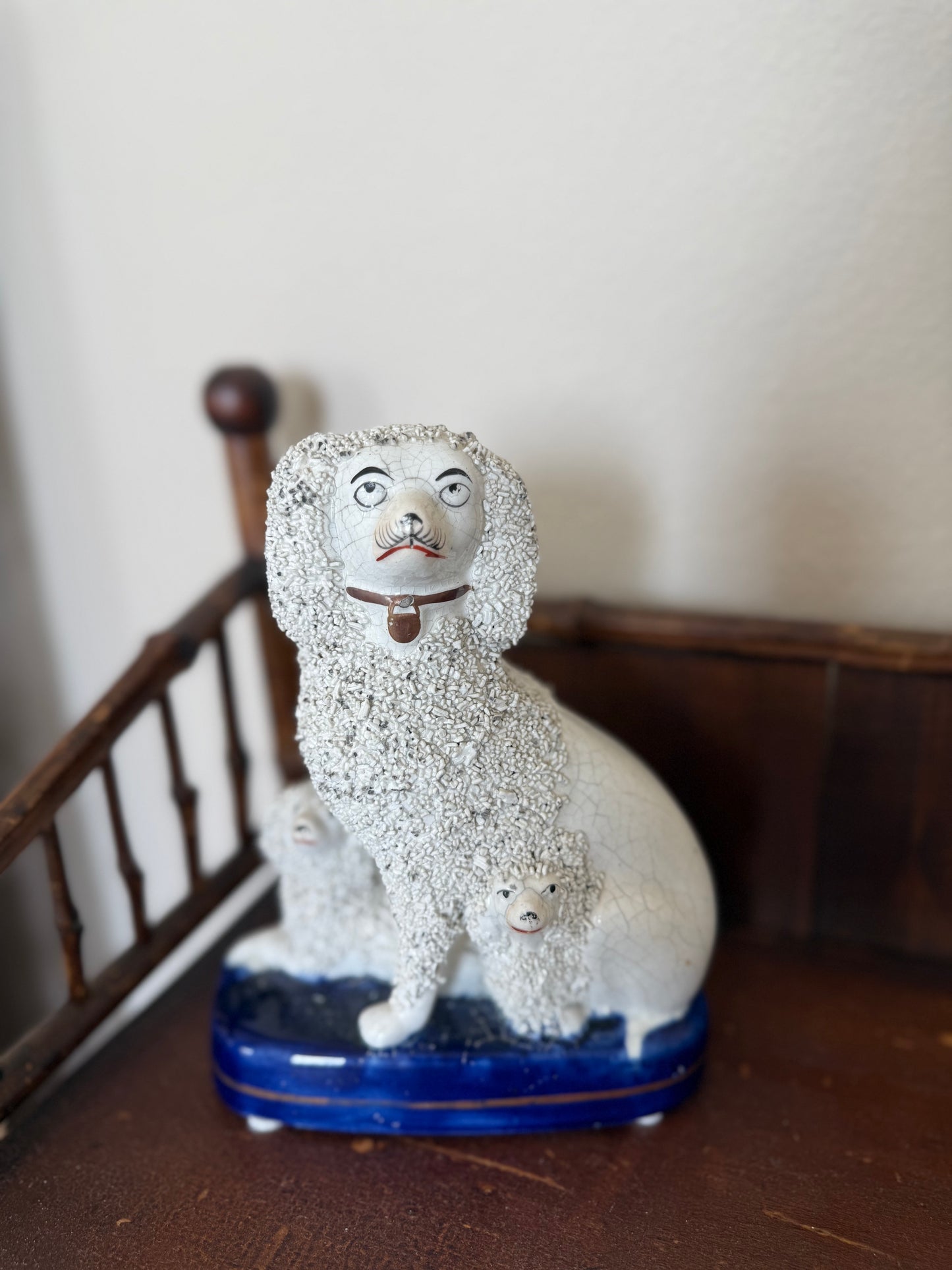 Antique Staffordshire Poodle