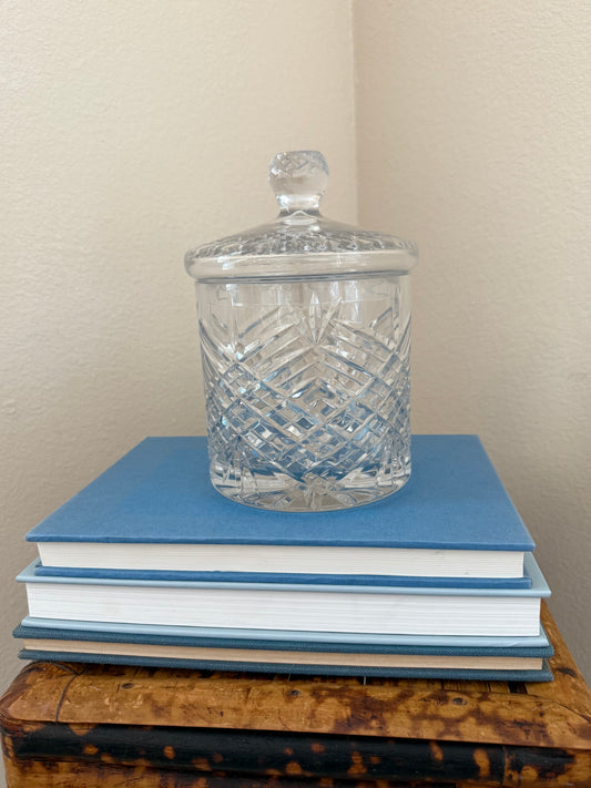 Crystal biscuit jar