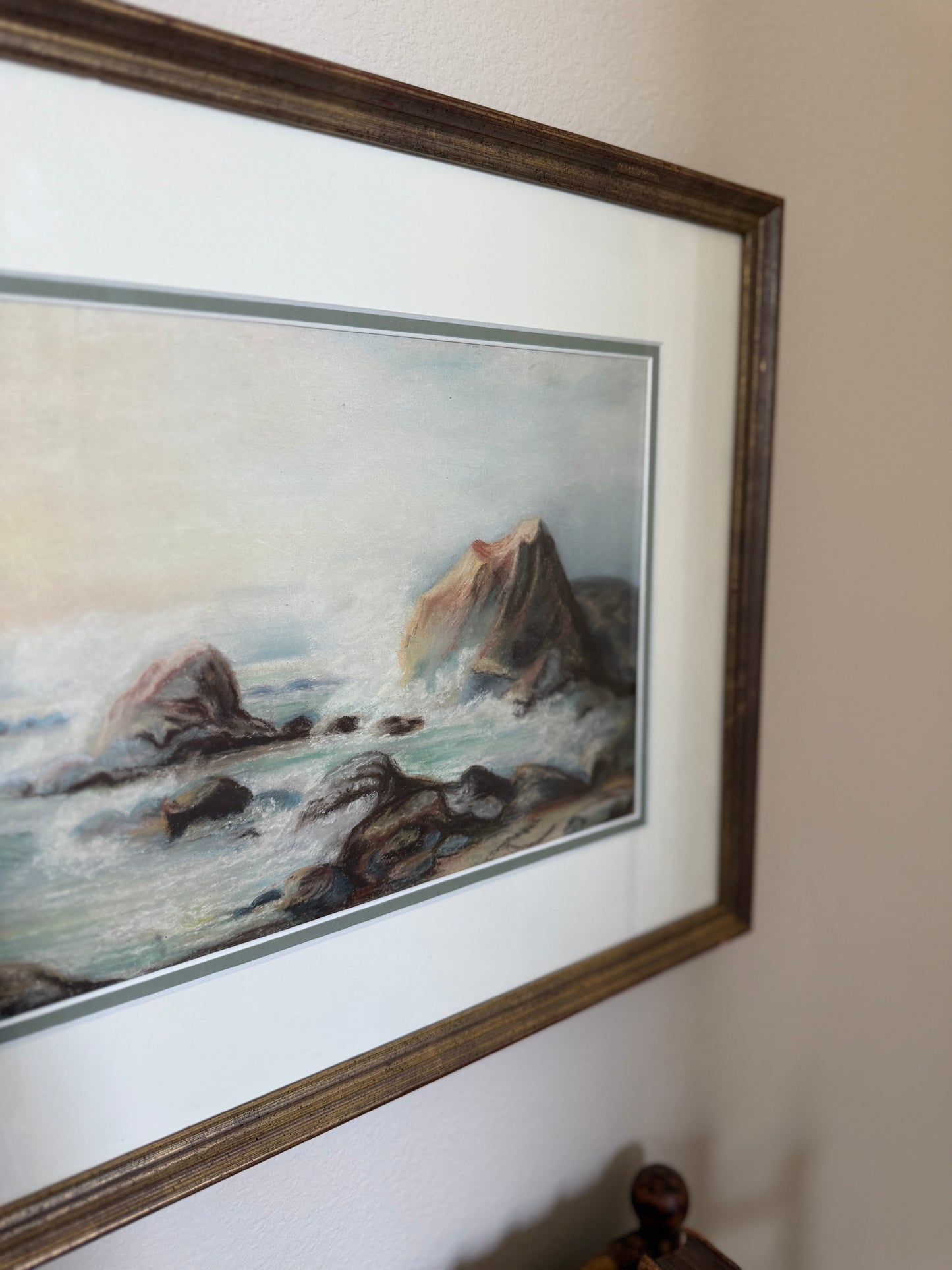 Vintage pastel seascape