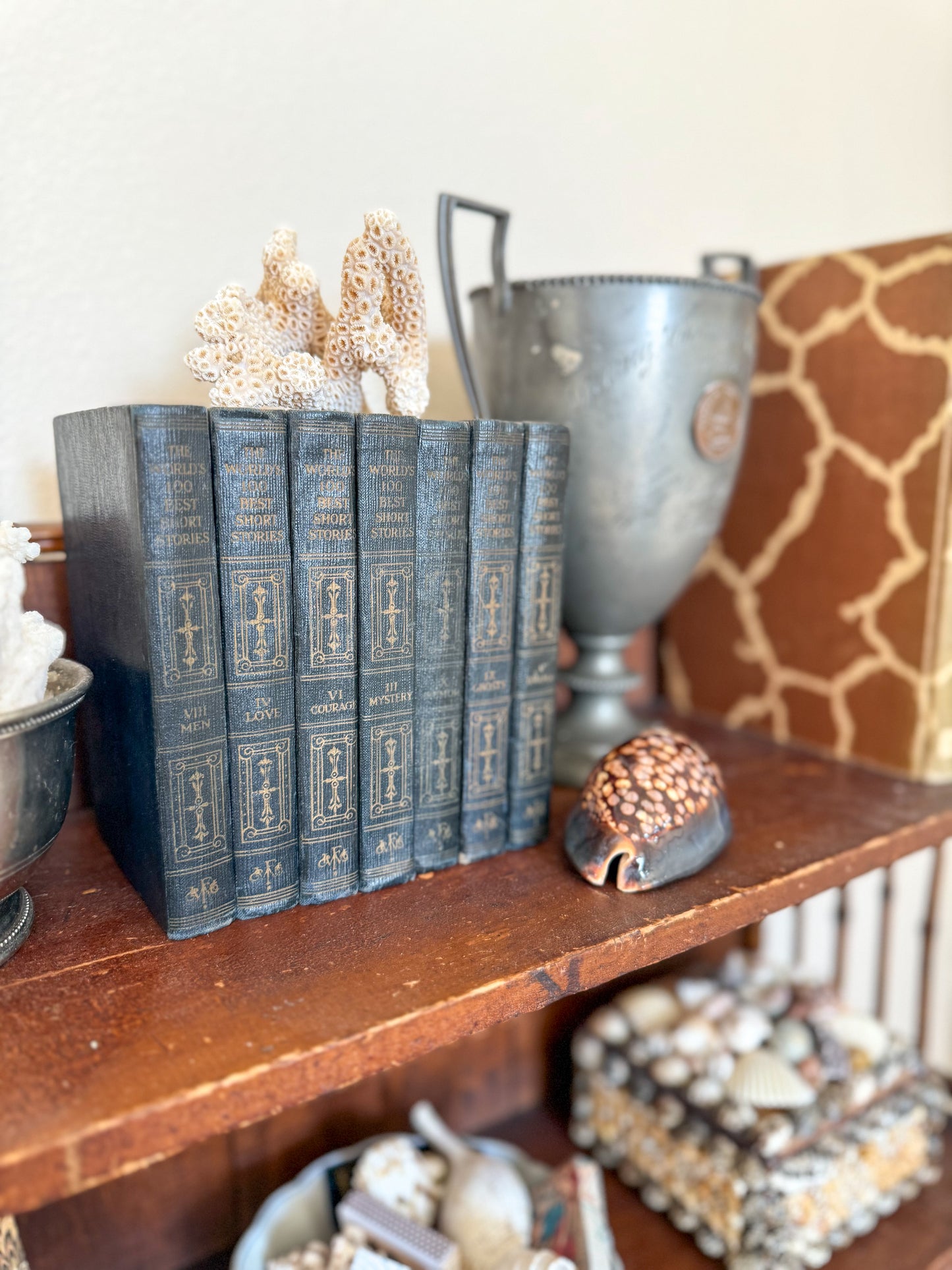 Antique petite book set