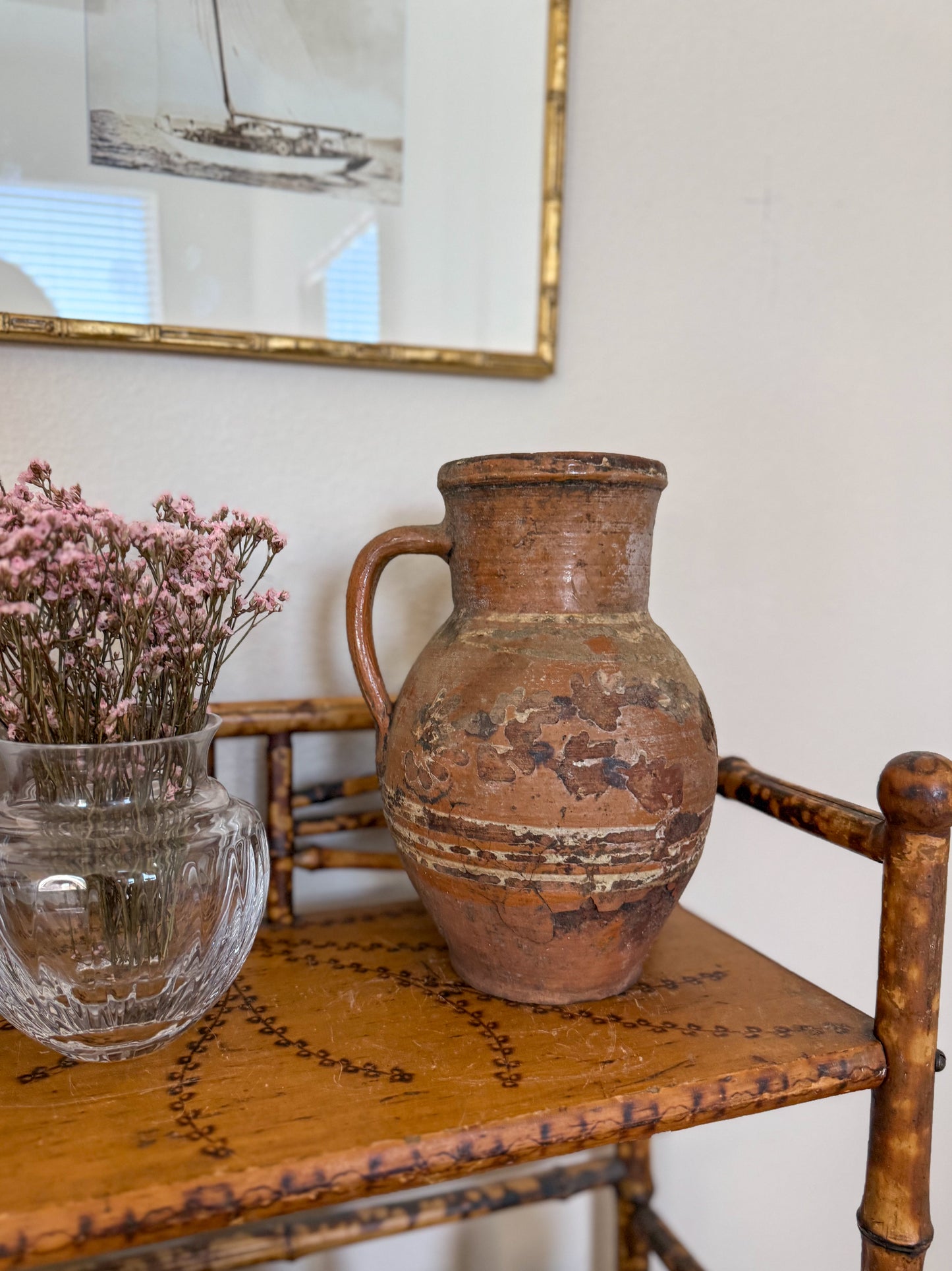 Antique terracotta jug