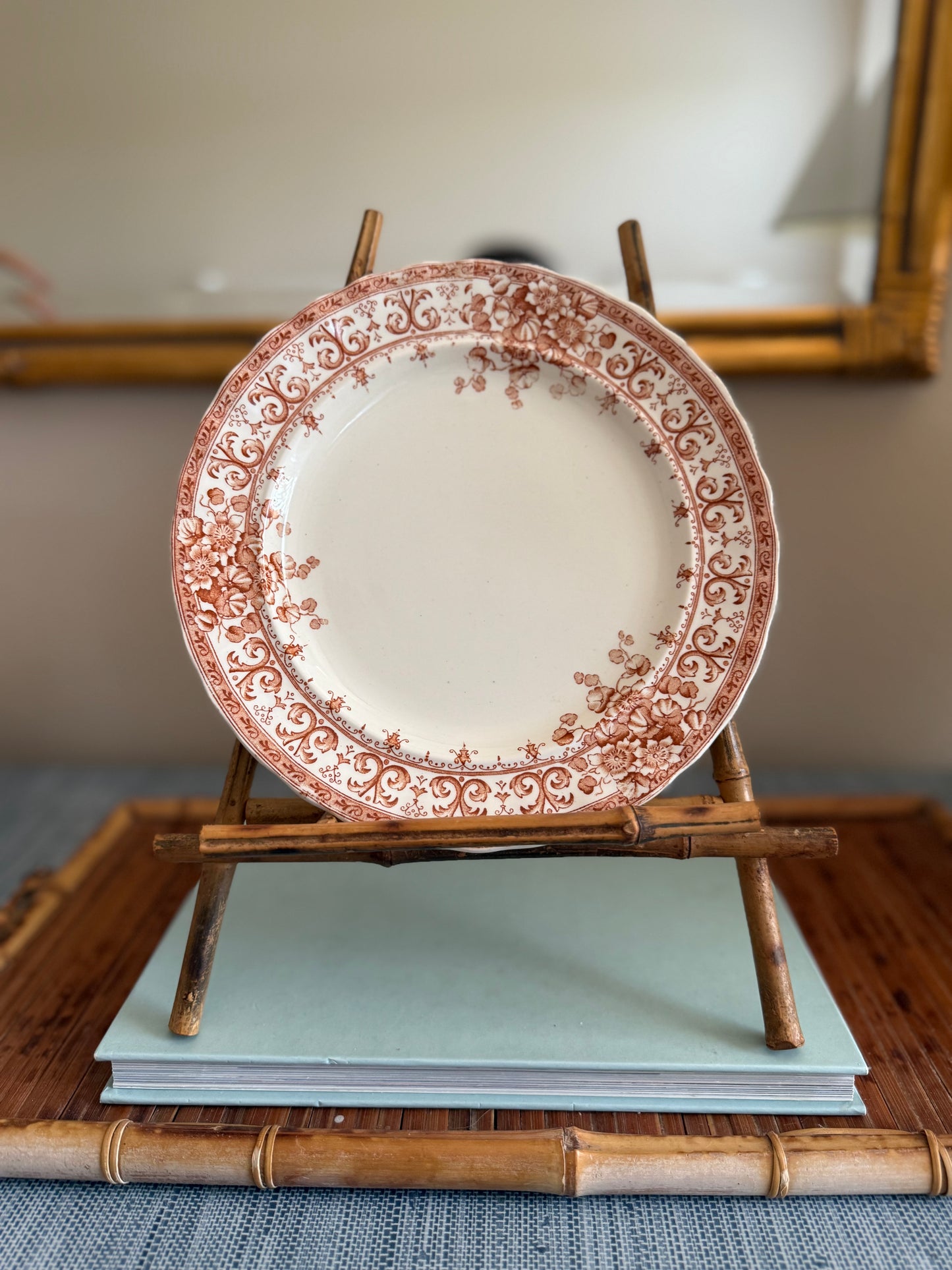 Antique Keeling & Co plates, set of 4 (two avail)