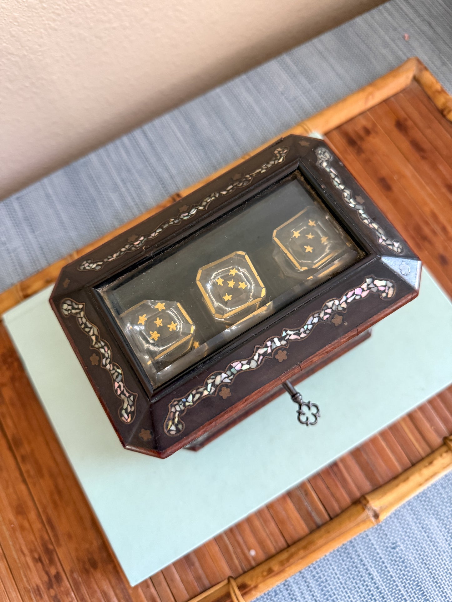 Antique Palais Royal French Napoleon III perfume casket
