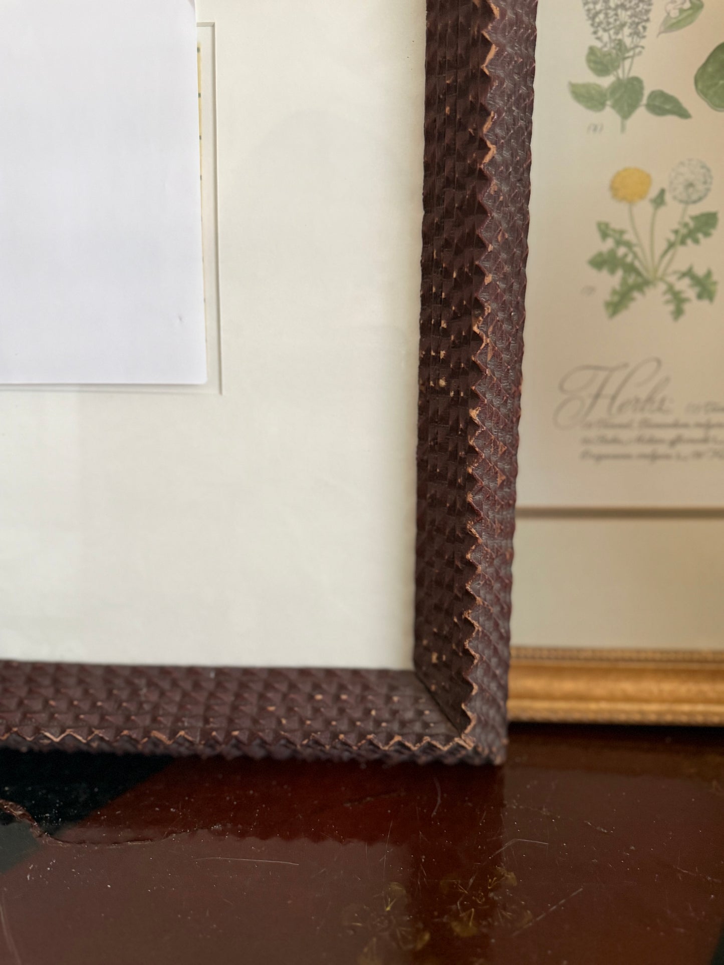 Tramp art frame