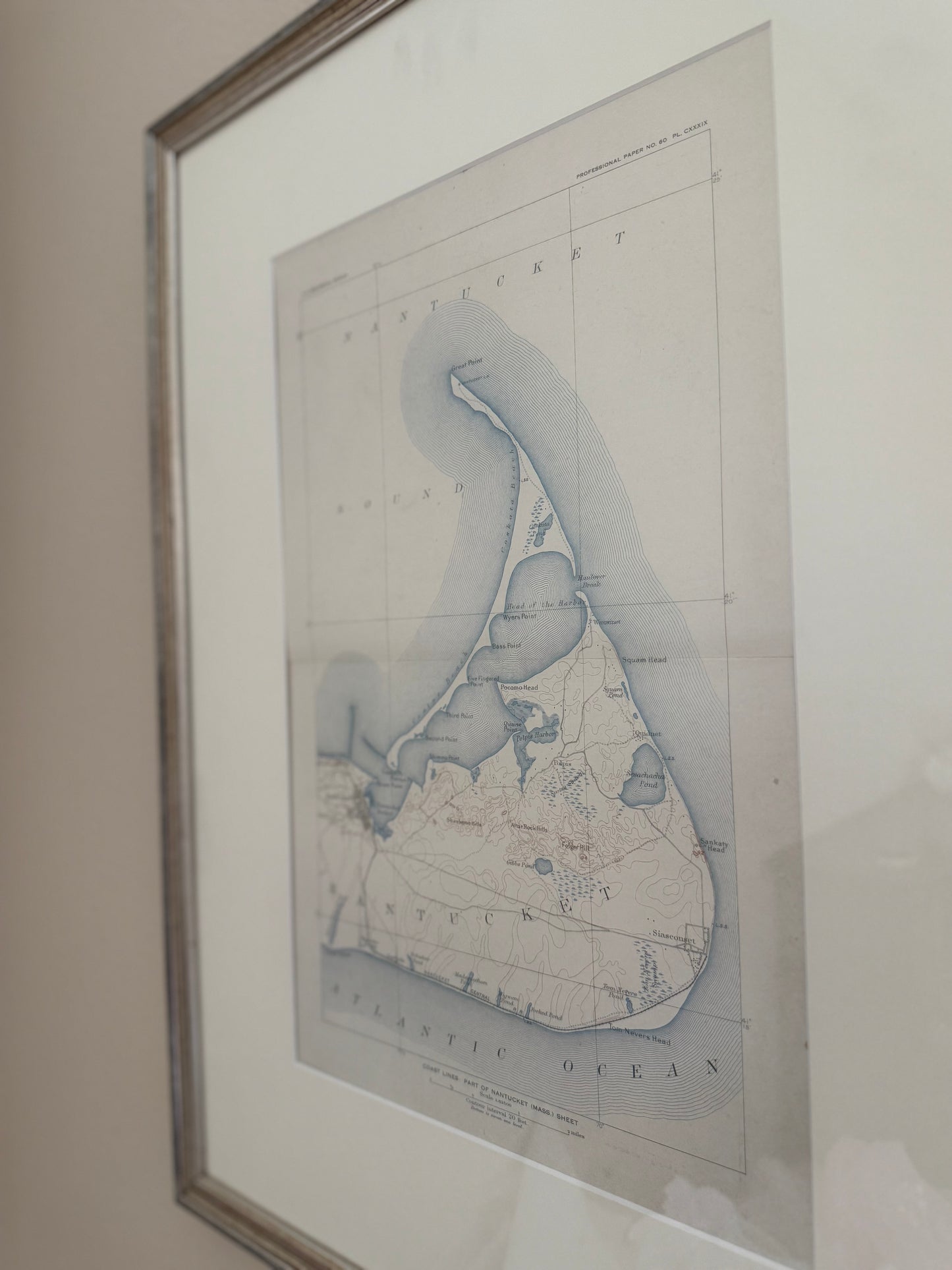 Antique Nantucket Map