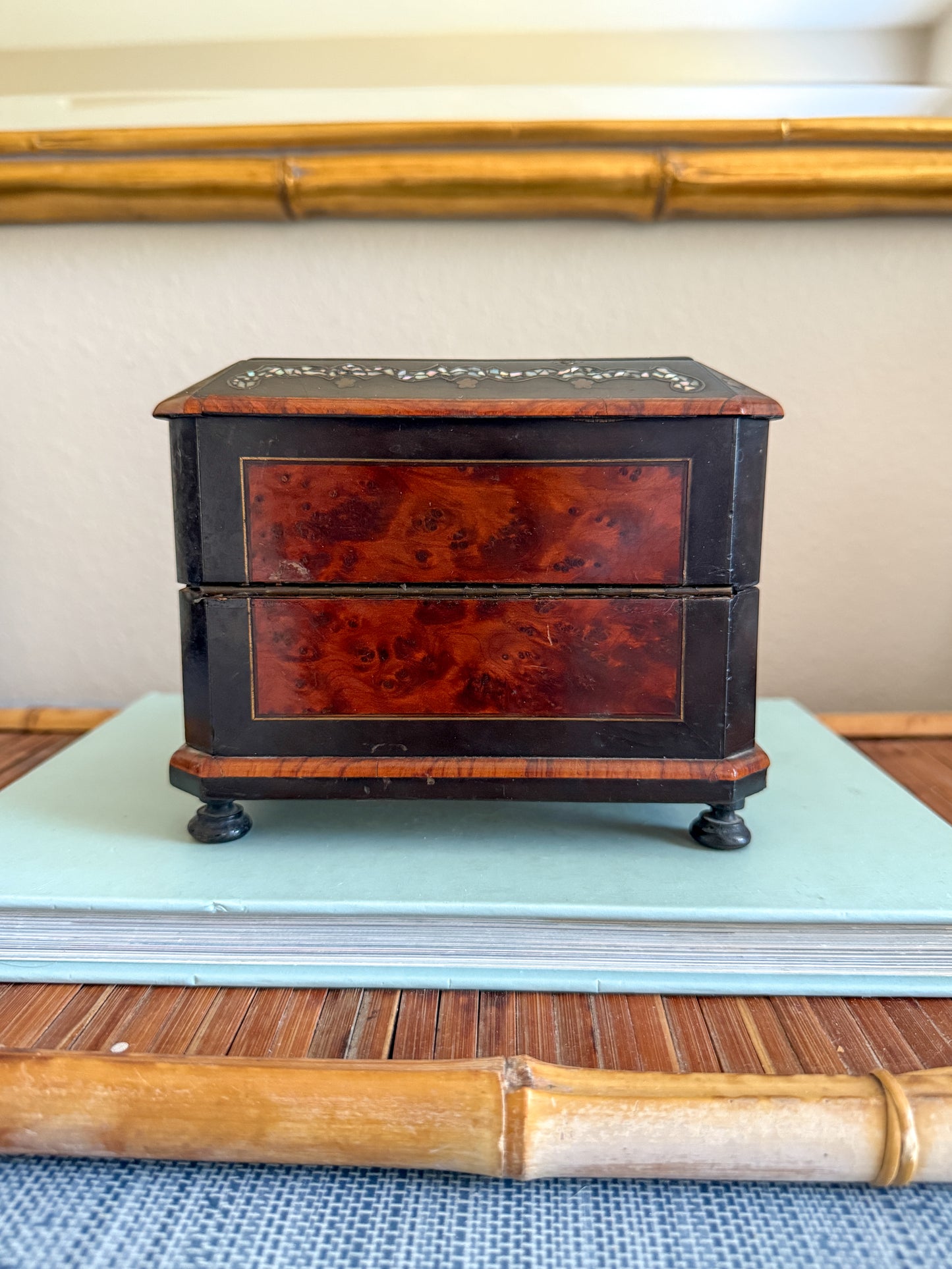 Antique Palais Royal French Napoleon III perfume casket