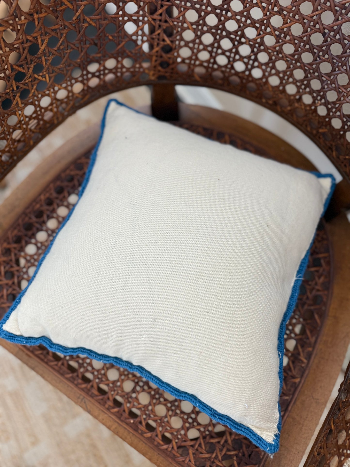 Needlepoint pillow