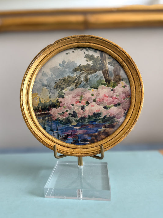 Vintage French floral watercolor