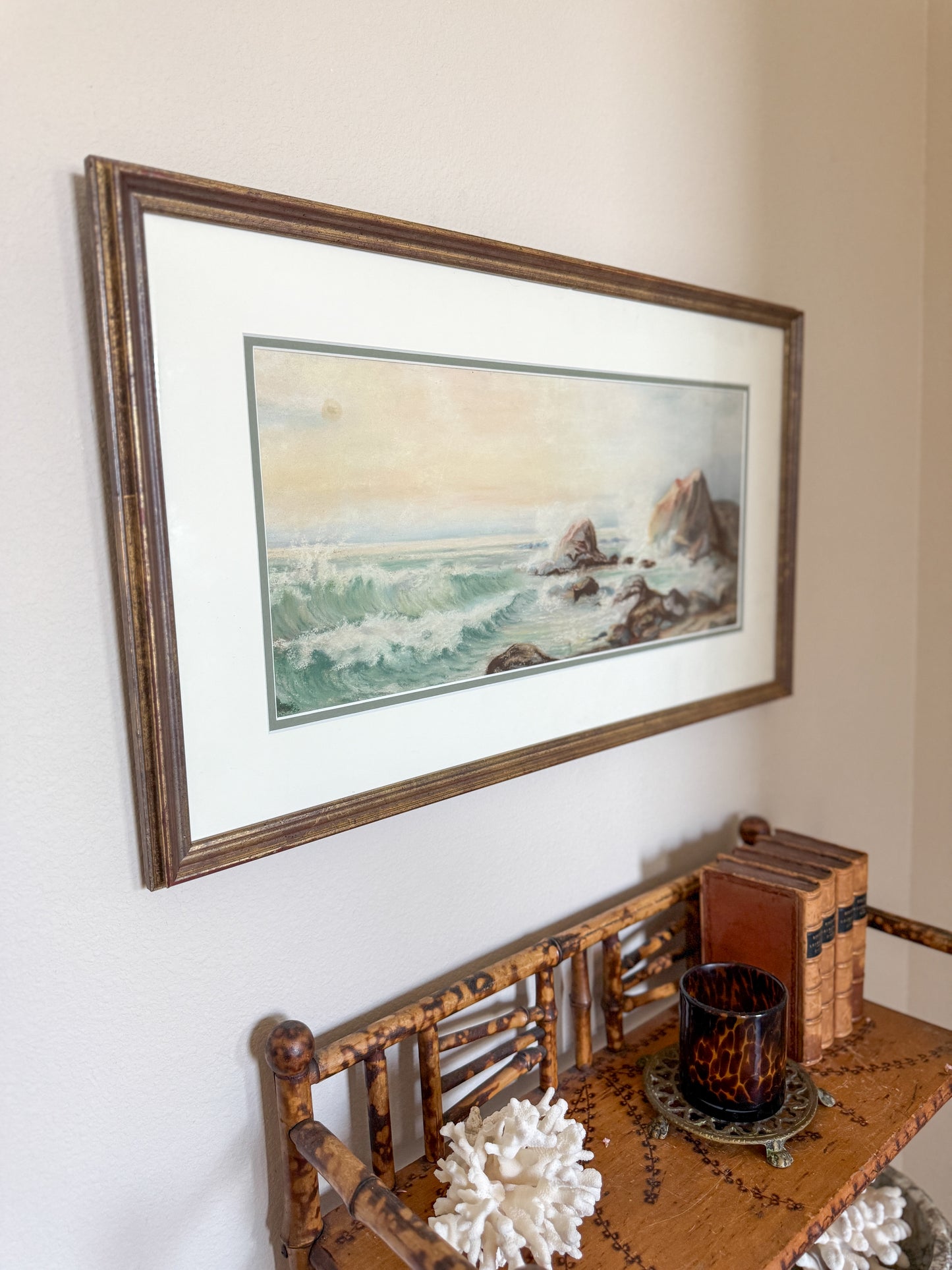 Vintage pastel seascape