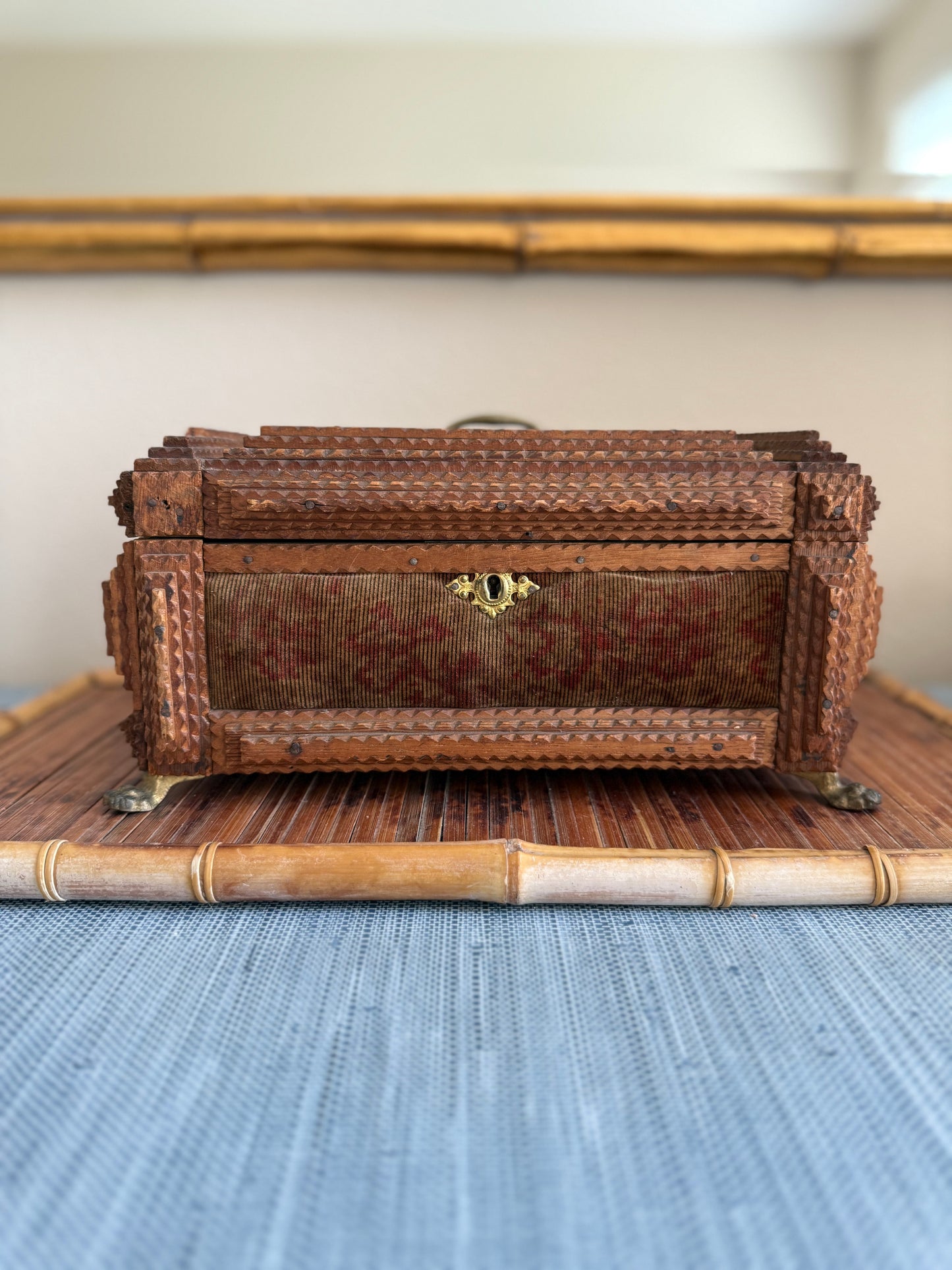 Antique Tramp Art Box