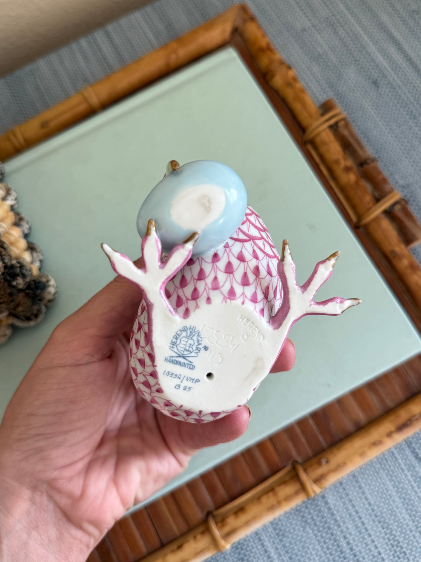 Herend Kiwi in Raspberry