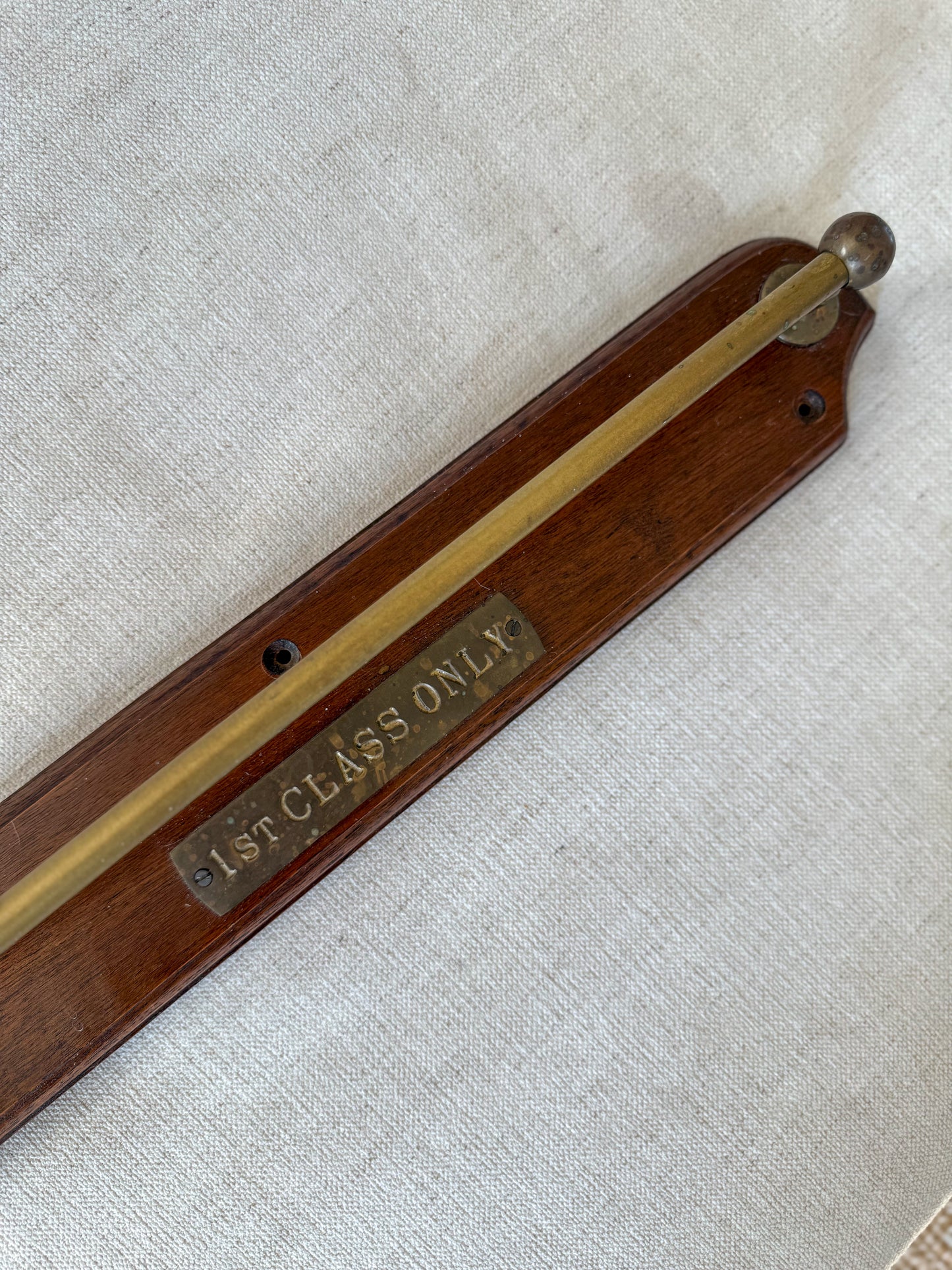 Antique 1st class towel bar