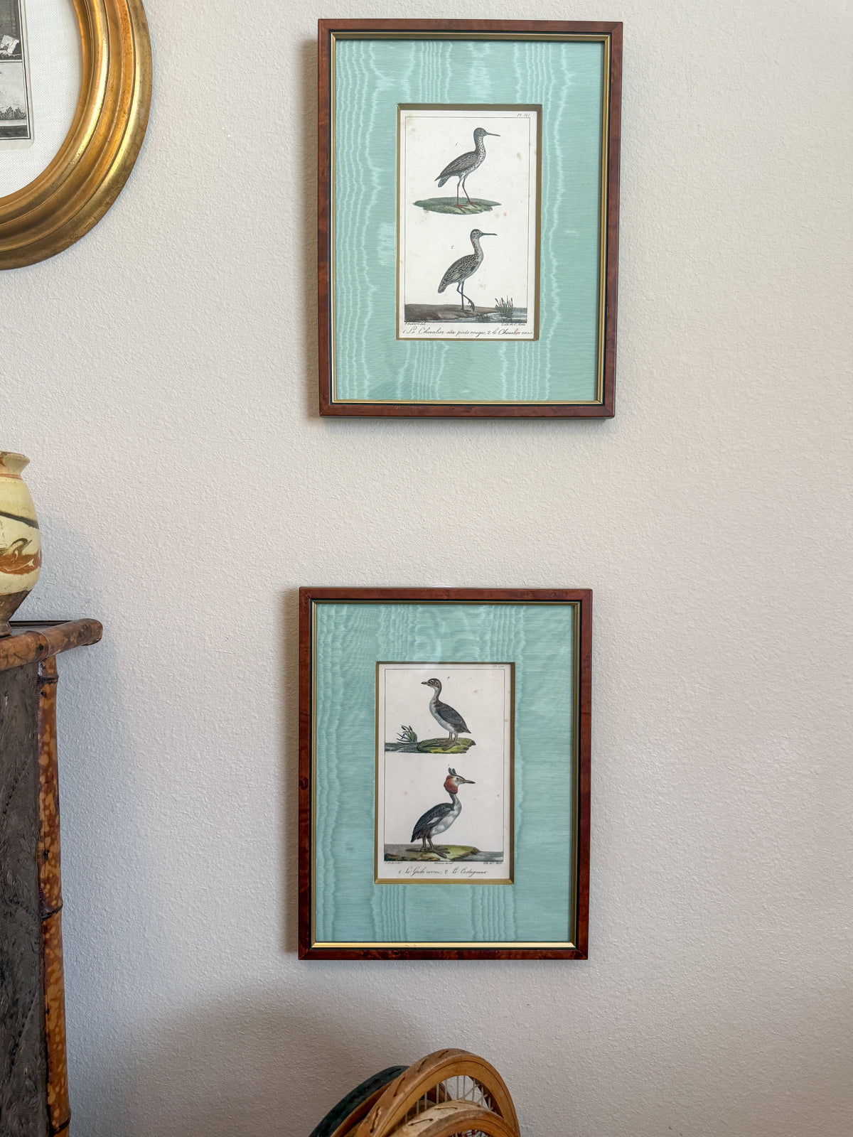 Antique bird lithographs