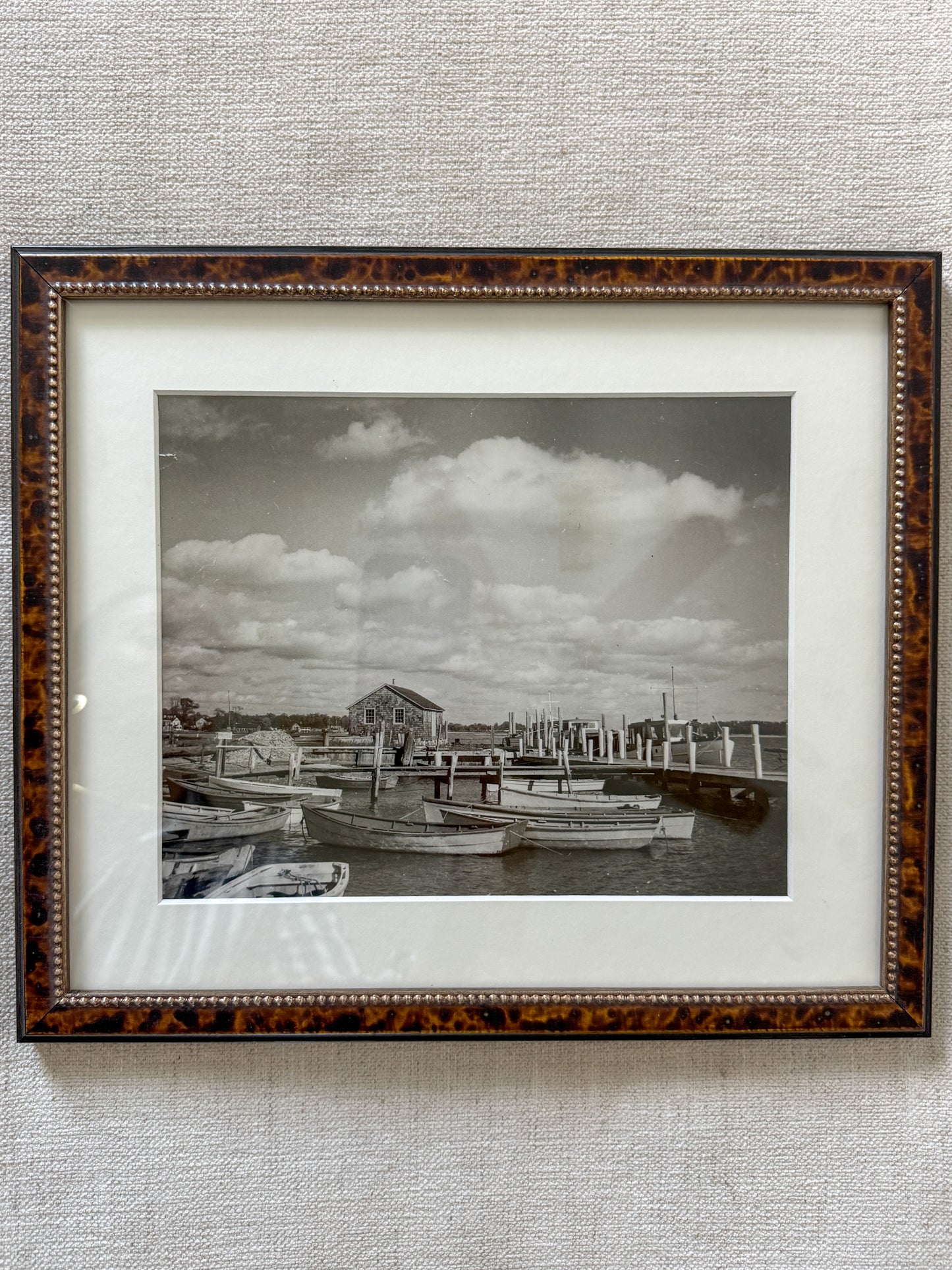 Vintage Connecticut black & white coastal photograph