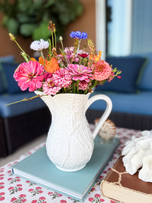 Vintage cabbage pitcher