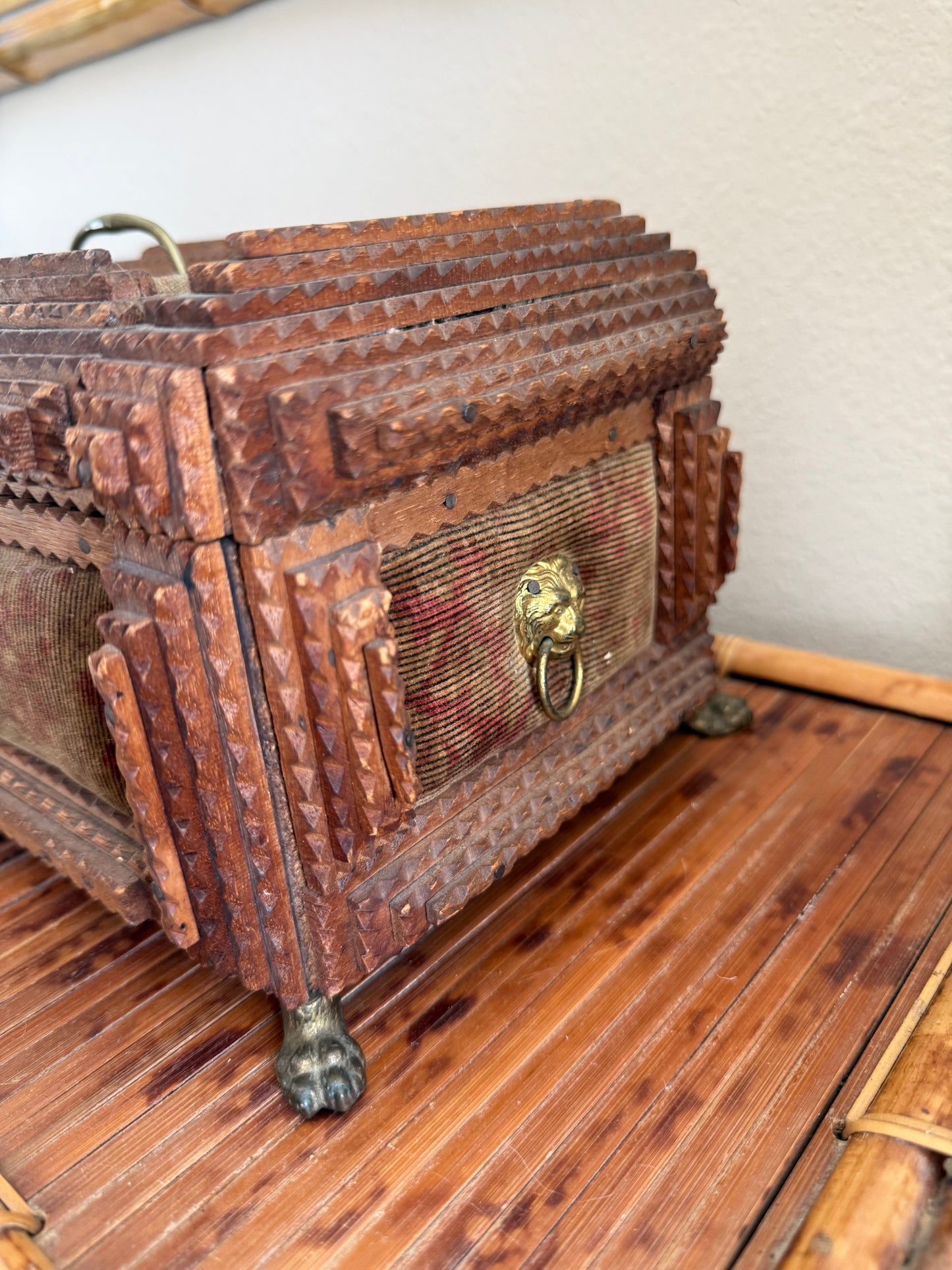 Antique Tramp Art Box