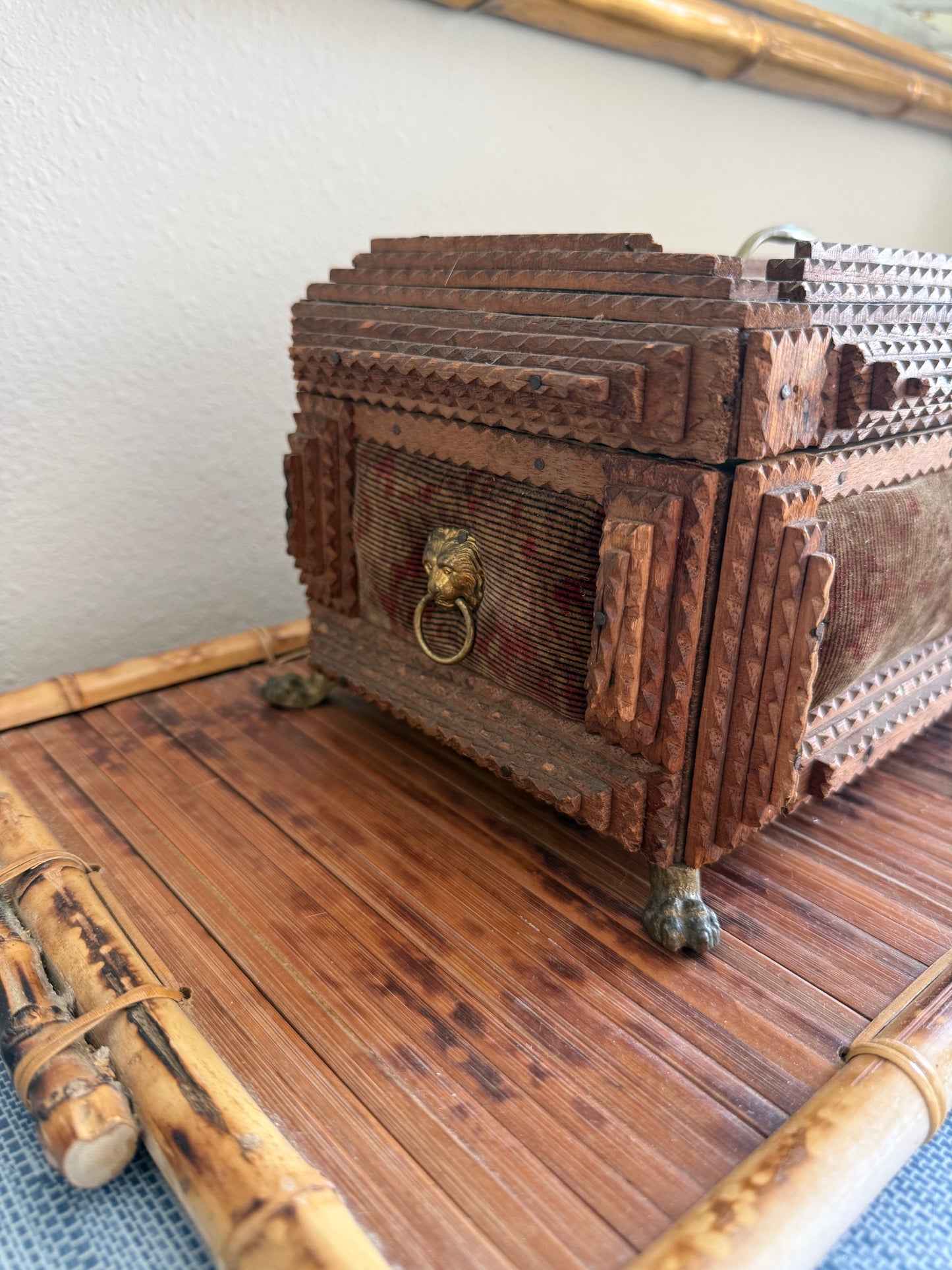 Antique Tramp Art Box