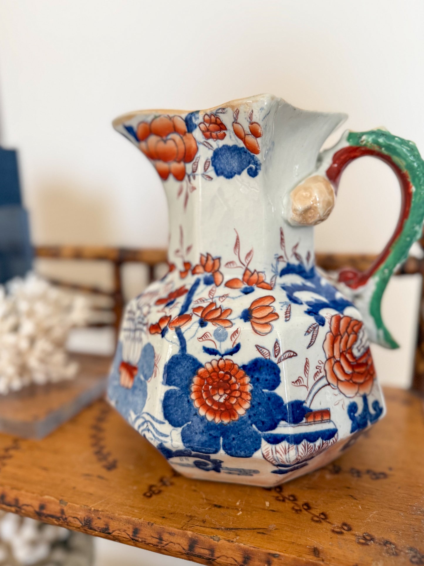 Masons ironstone hydra jug