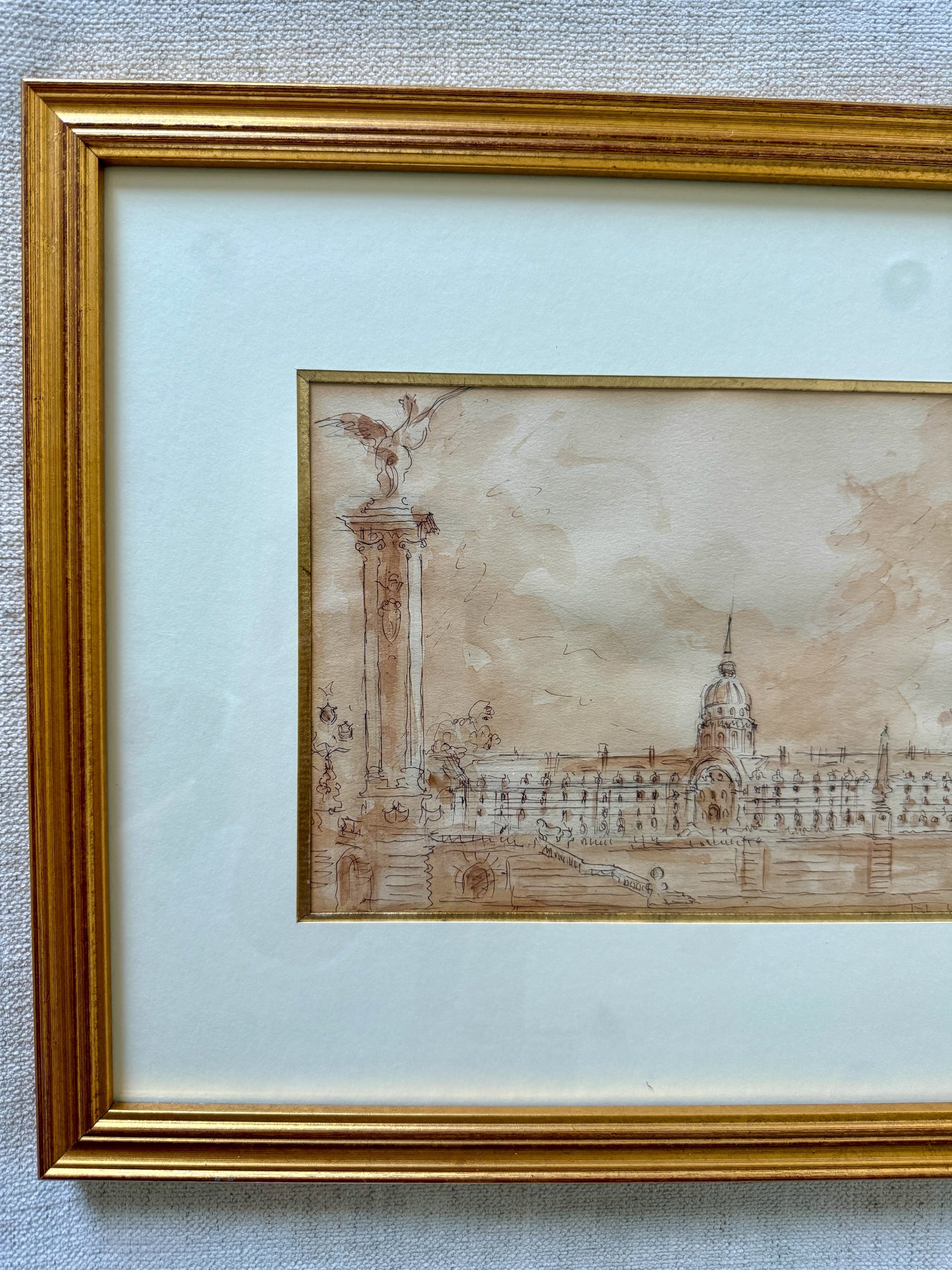 Parisian watercolor sketch