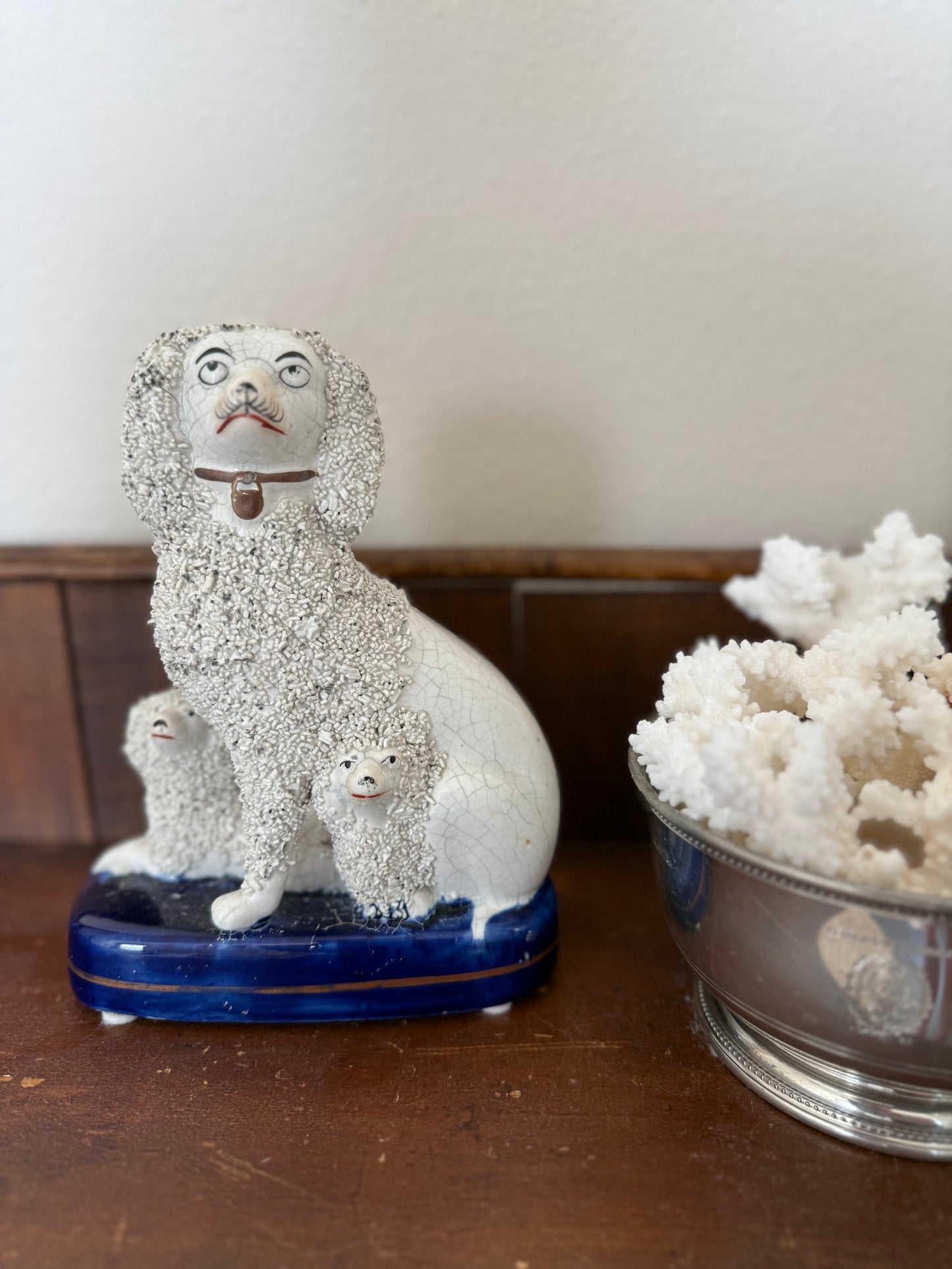 Antique Staffordshire Poodle