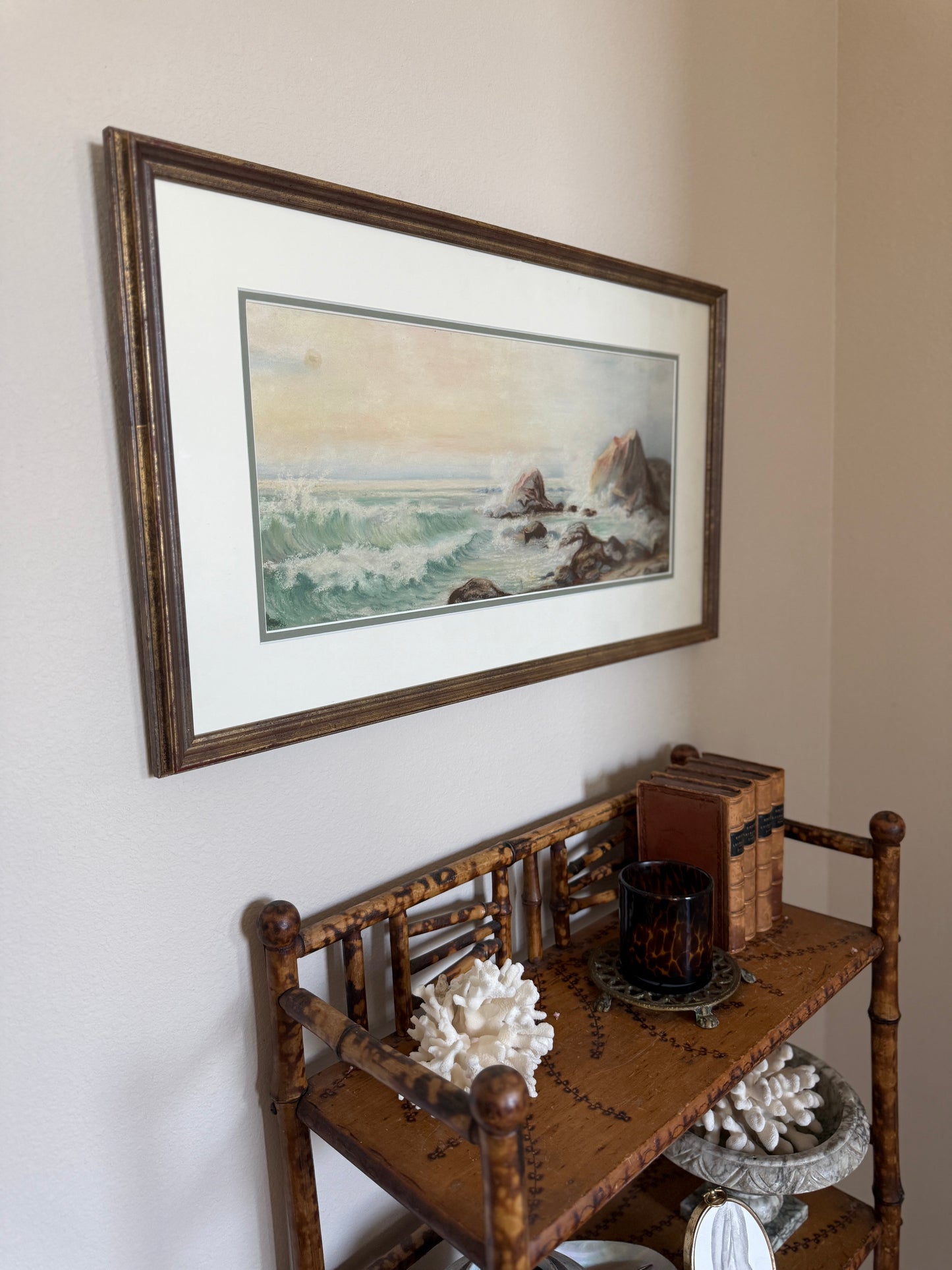 Vintage pastel seascape