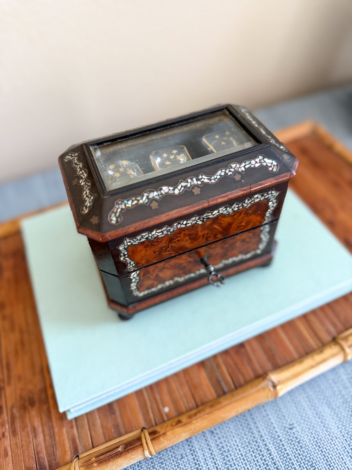 Antique Palais Royal French Napoleon III perfume casket