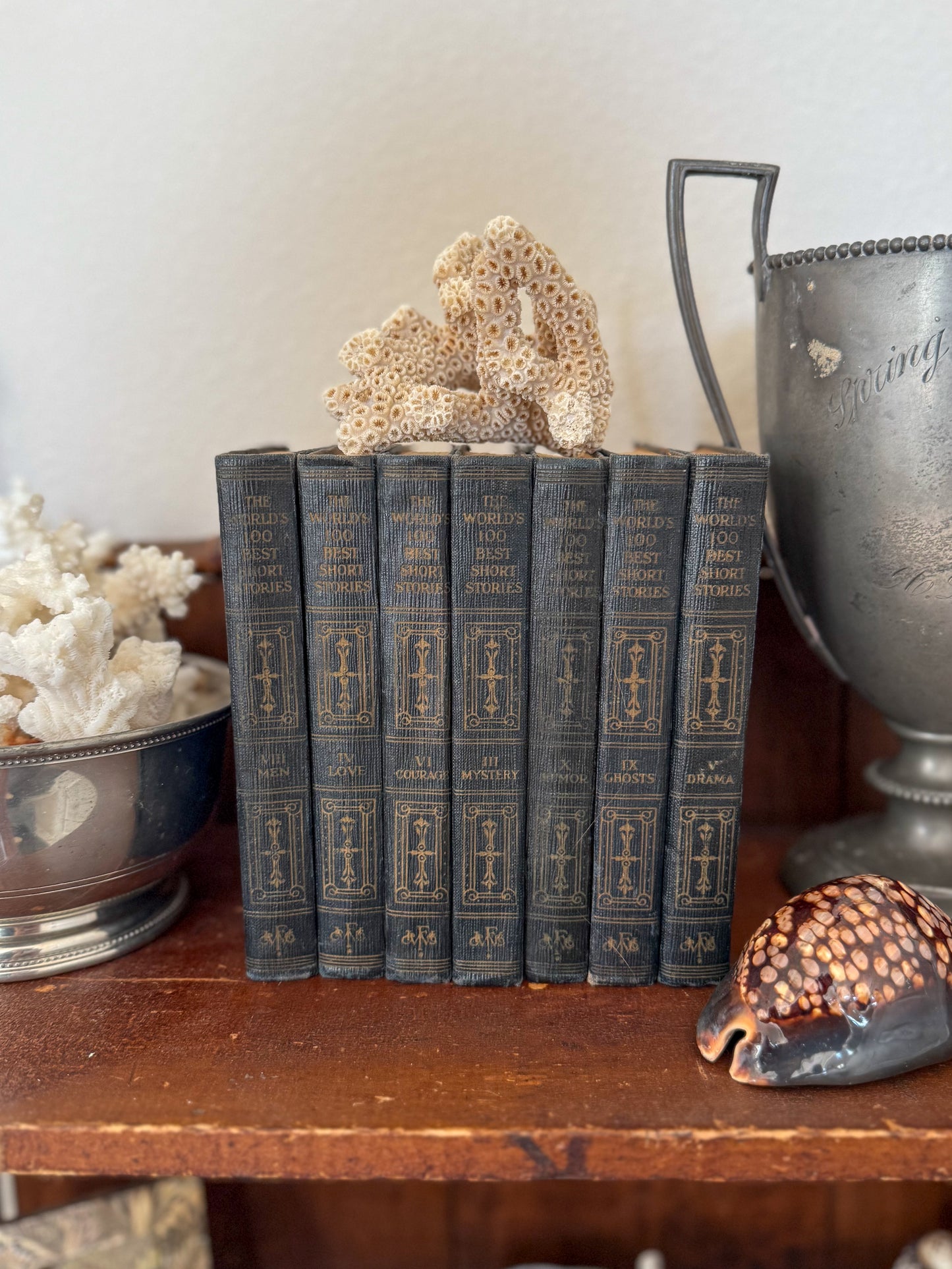 Antique petite book set