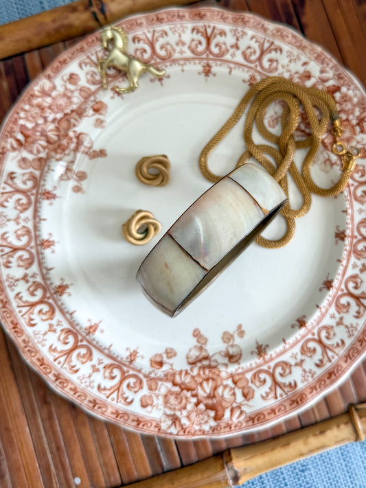 Vintage mother of pearl bangle