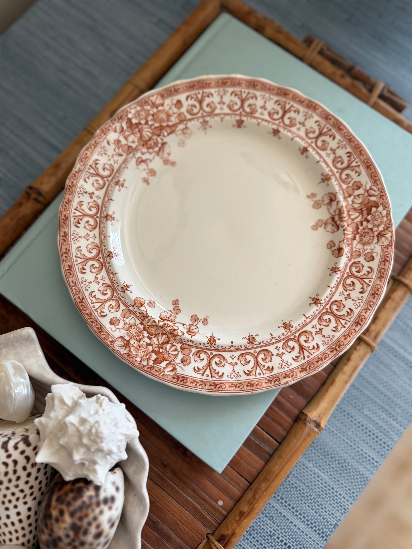 Antique Keeling & Co plates, set of 4 (two avail)