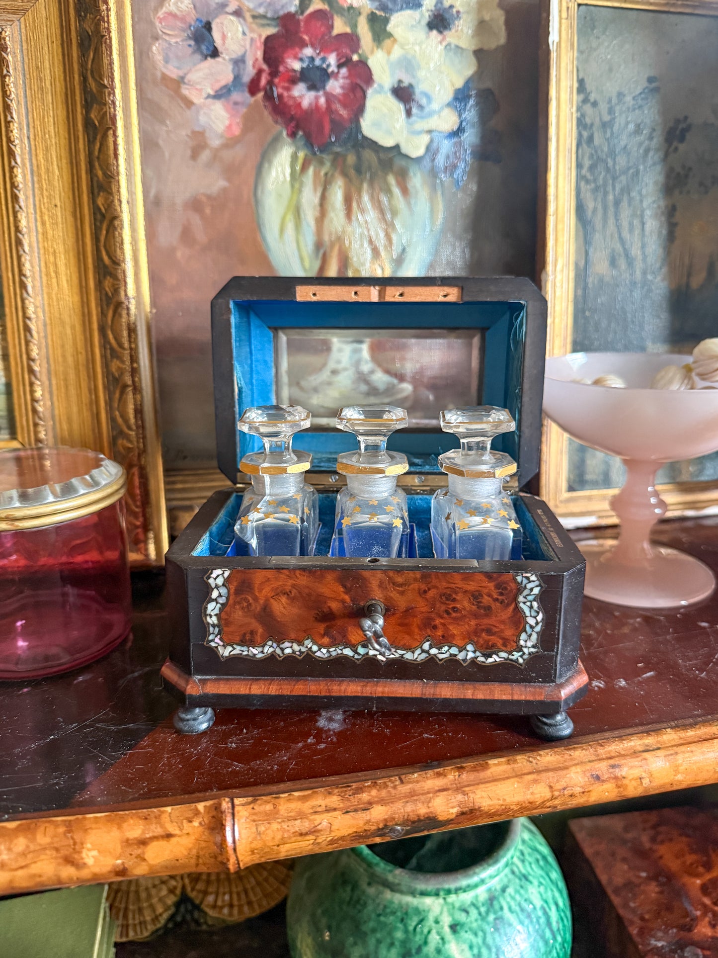 Antique Palais Royal French Napoleon III perfume casket